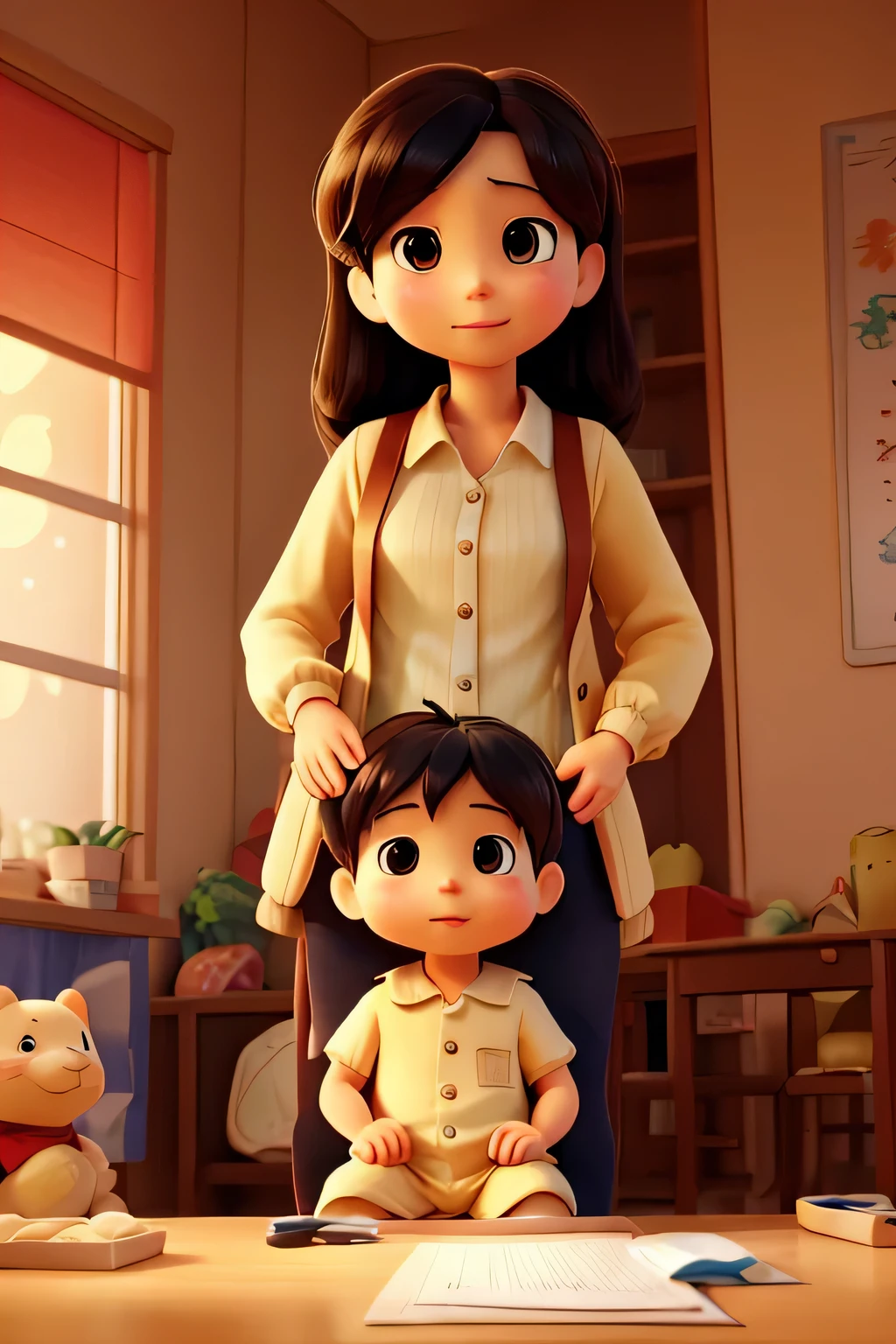 Pictures of situations in daily life，亲切的narration启动] narration：&Quote;The first three years of life，That&#39;This is how he quickly acquires knowledge、Learn about the world&#39;s prime time。This，Parents’ companionship and guidance are like adding the first color to a child’s life picture。
