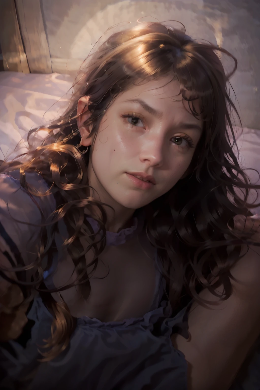 (RAW photo, best quality),(realistic, photo-realistic:1.3), masterpiece, an extremely delicate and beautiful, extremely detailed, CG, unity , 2k wallpaper, Amazing, finely detail, light smile, extremely detailed CG unity 8k wallpaper, huge filesize, ultra-detailed, highres, absurdres, soft light, (((wavy hair:1.3), short bang, blonde hair, floating hair novafrogstyle)), beautiful detailed girl, detailed fingers, extremely detailed eyes and face, beautiful detailed nose, beautiful detailed eyes, long eyelashes, light on face, looking at viewer, (closed mouth:1.2), 1girl, cute, young, mature face, (full body:1.3), ((small breasts)), realistic face, realistic body, beautiful detailed thigh, (ulzzang-6500-v1.1:0.8), {costume : camisole}, brown eyeountain:1.6), (35 years old)
