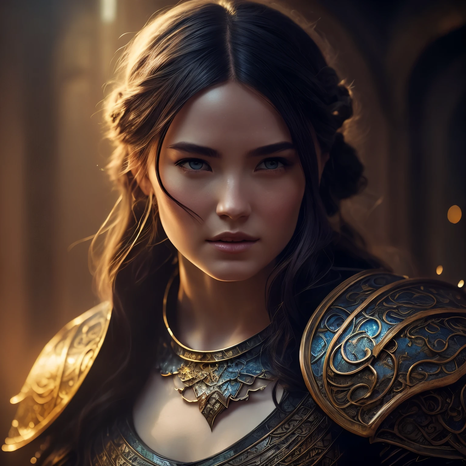 Cleric emanating a magical aura from his body, beautiful d&d character portrait, dark fantasy, detailed, realistic face, digital portrait, intricate armor, fiverr dnd character, wlop, stanley artgerm lau, ilya kuvshinov, artstation, hd, octane render, hyperrealism
