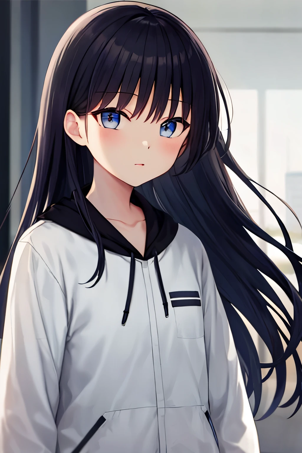 black hair、black eye、girl