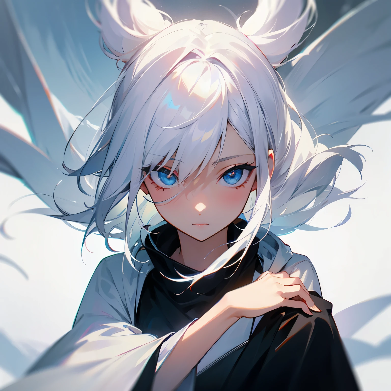 white hair