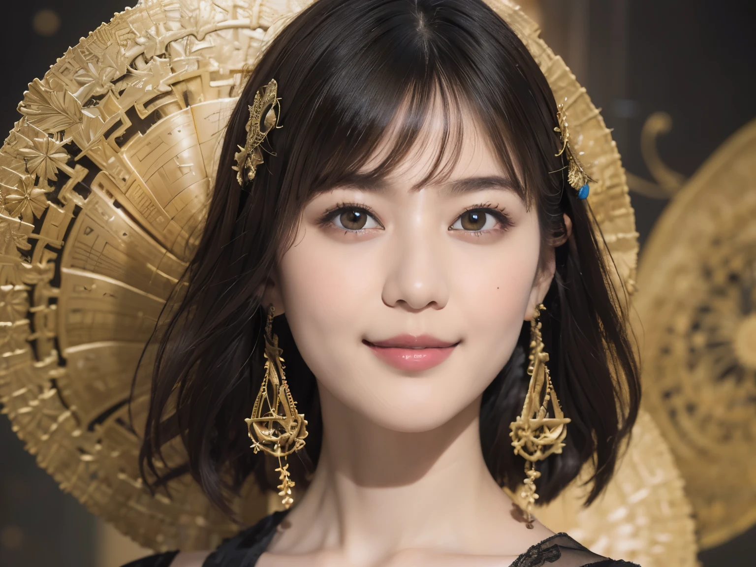 (8k, RAW photos, top quality, masterpiece: 1.2), ultra detail, super resolution, (real, real photos: 1.37), portraits, high definition RAW color photos, solo, professional photos, very detailed and beautiful, highly detailed, 8k wallpapers, amazing details, huge file size, official art, highly detailed CG Unity 8k wallpapers, highly detailed beautiful girls, Highly detailed face, very detailed eyes, very detailed skin, very detailed fingers, very detailed nose, very detailed detailed mouth, perfect ???????, detailed background, (green luxurious dress, full dress, no bra, Academy Awards, red carpet), detailed clothes, 1 girl, (20:1.2), 20s, cute girl, realistic body, petite, white skin, radiant skin, slim body, Handsome Body, Black Hair, Short Hair, (Blunt Bangs: 1.2), Smile, Cute, Youthful, Pretty Face, Realistic Face, Chinese Beauty, Delicate Eyes, Saggy Eyes, Earrings, Camera Gaze, Front Face, Standing Posture, Contrapposto, Dynamic Lighting, Super Big