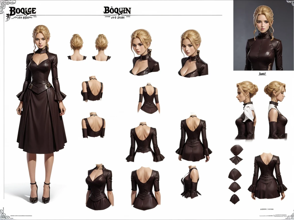 Bogue Queen, character design sheet,