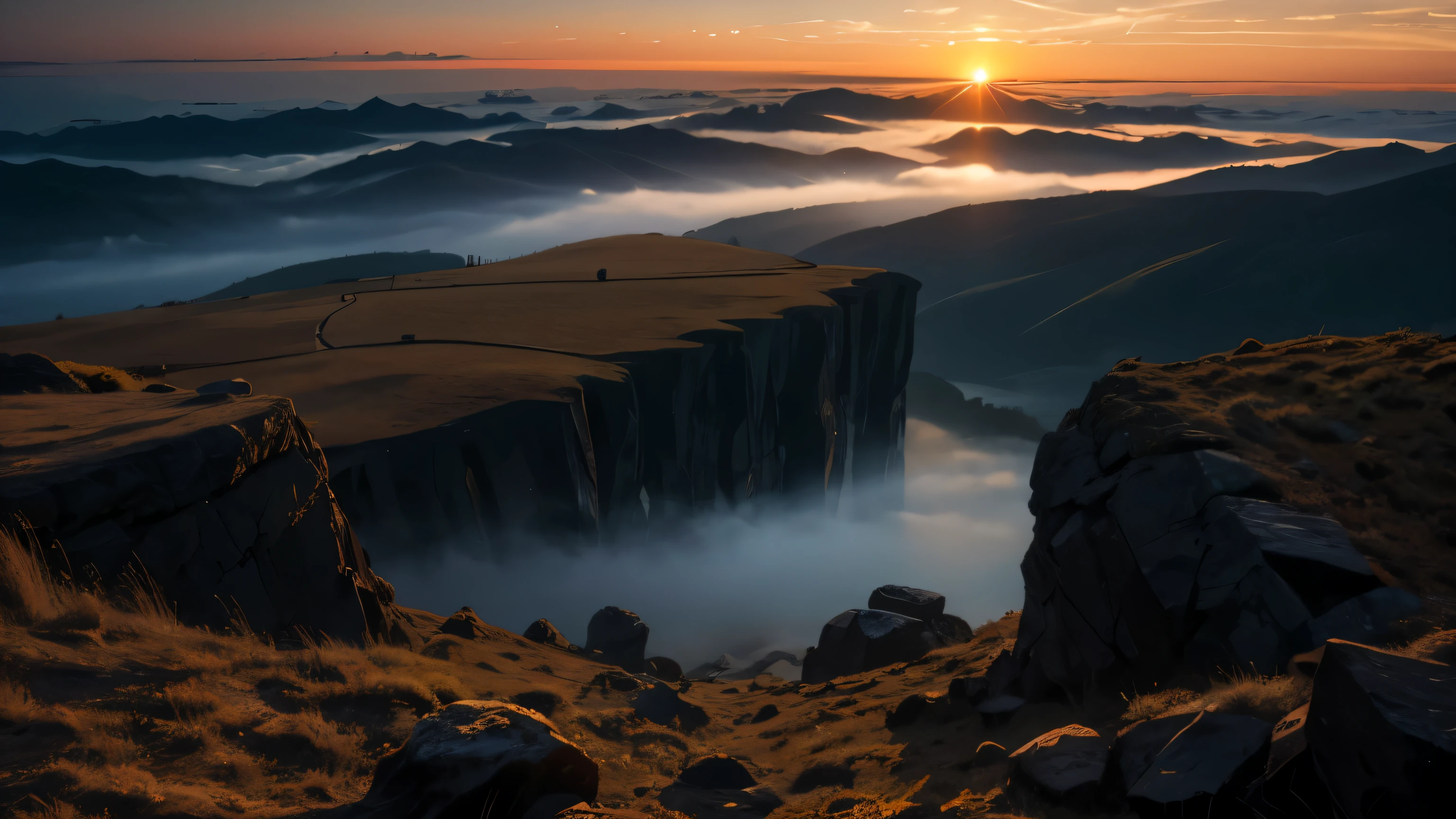 Dawn breaks through the darkness