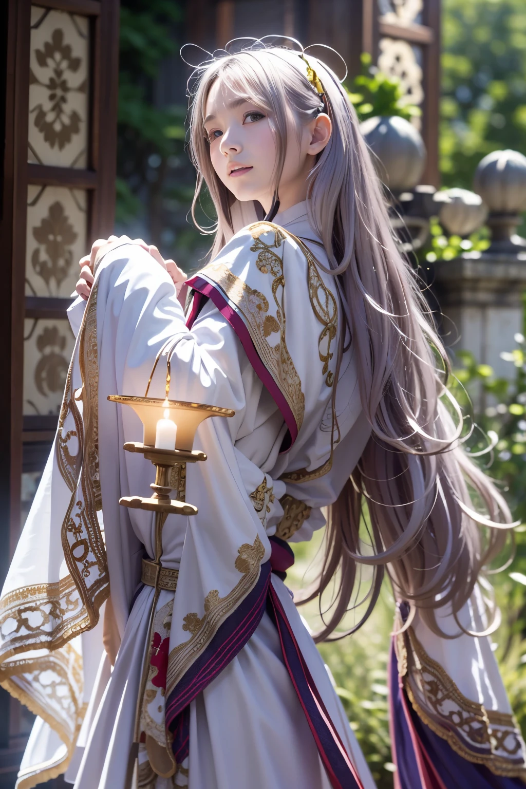 Masterpiece, Top Quality, (light Photo: 0.5), Photorealistic, Yuguo, Hanaran, Hanaran, ((priest, nun, priestess))