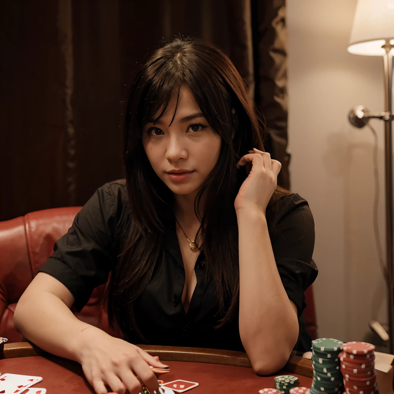 Aries Shion playing poker