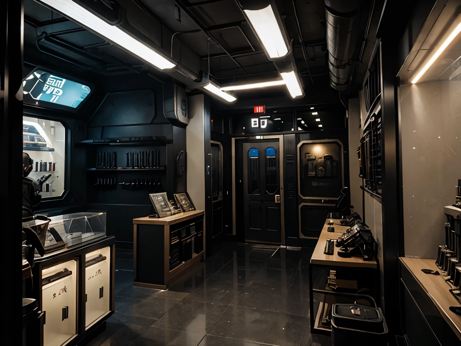 Star Wars, Sci-fi, Gun shop, empty of patrons