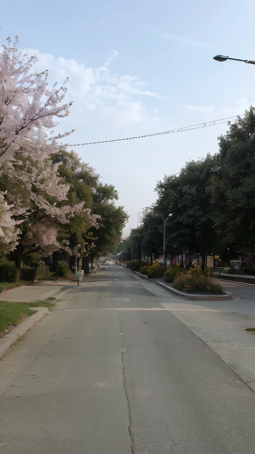 Super Realistic Detailed 4K cinematic Cherry Bloosom city, detailed spring season, pink trees