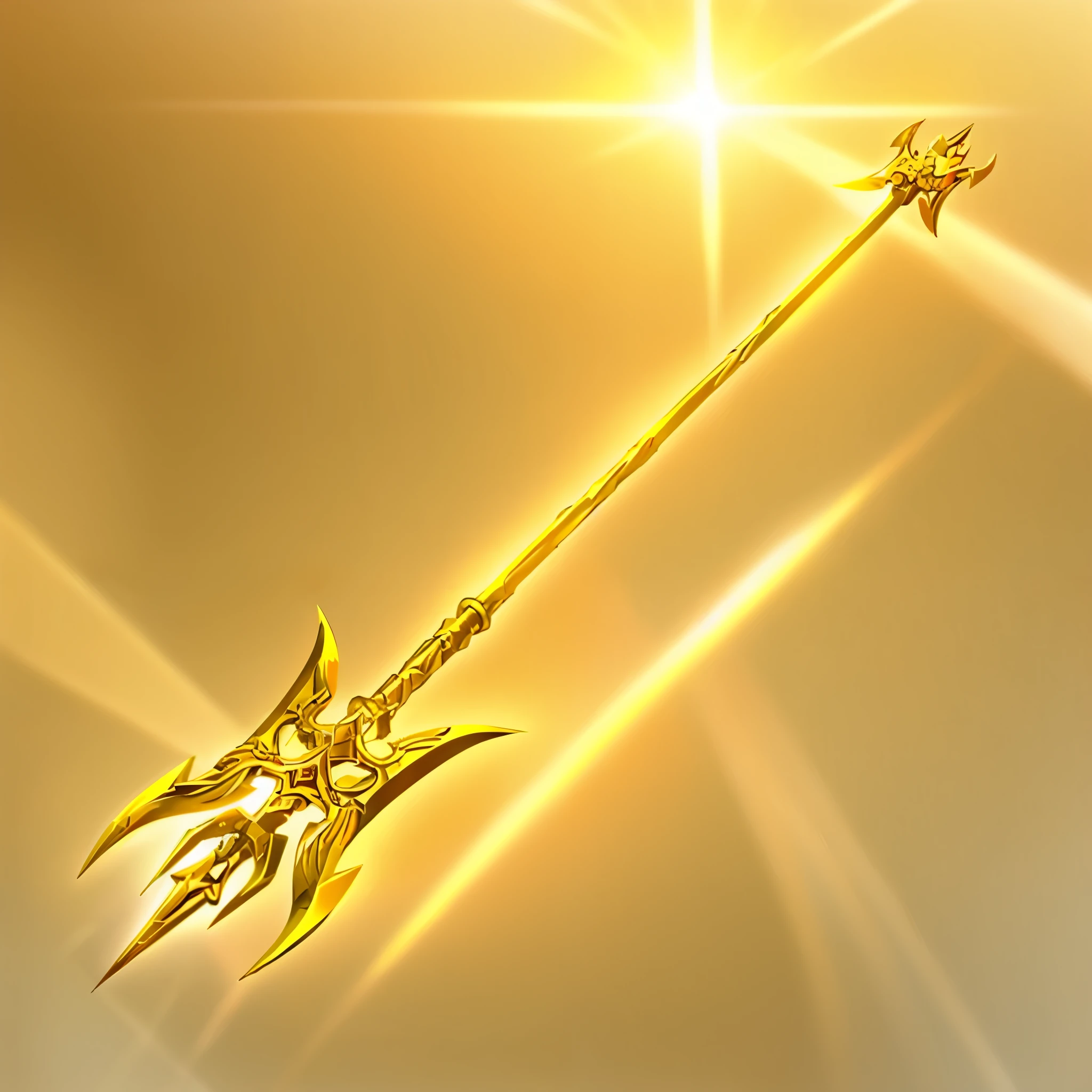 high detal,high high quality,ellegance,bright,Bright light , golden colored,weapon design