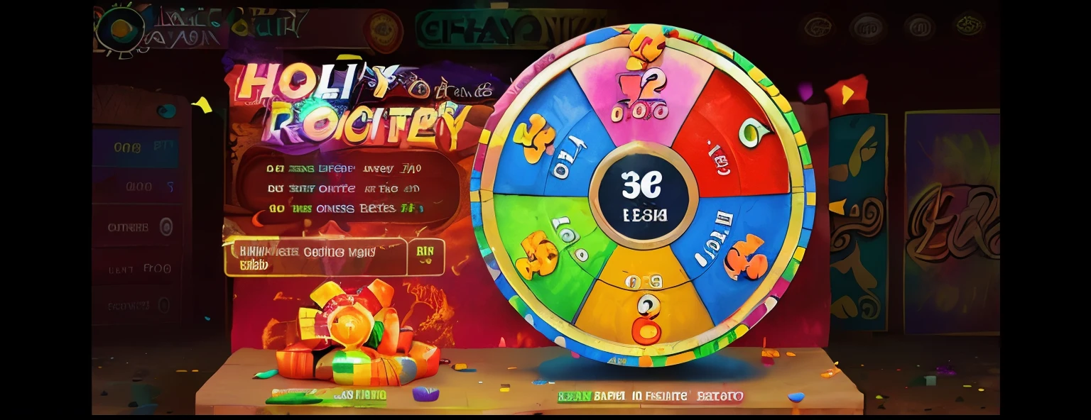 lottery roulette，Colorful Holi，Carnival together，，game
