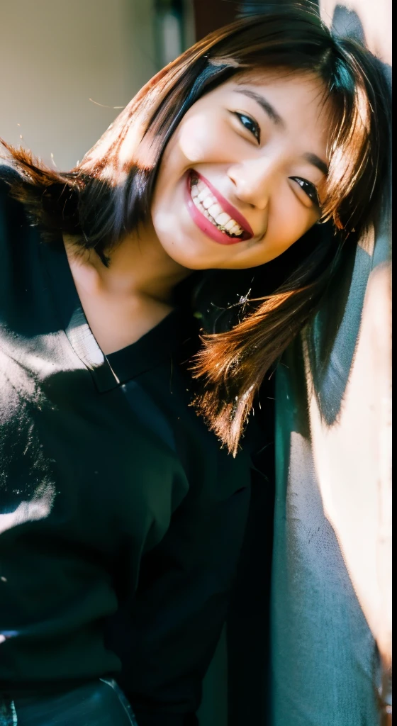 beautiful woman, japanese actress, look at us and smile, Upper body, 信じられないほど詳細なface, 信じられないほど詳細なbeautiful目, ,(beautiful),(Feminine characteristics), (18-year-old:1.4), alone, 1 female, (attractive punk girl), blue eyes,face、(laughter:1.5),(facing the front:1.2),(dark clothes), (band t-shirt), (low rise panties) ,lying on the bed,(put your hand on your crotch),(bsdm), pink hairのミディアムヘア, (pink hair), ear hair, , single blade, (single blade), (side blade) ,table top, high quality, 最high quality, very detailed, Extremely detailed, 4k, bold sexy pose,Digital single-lens reflex camera,(8K quality,table top,最high quality,Ultra high resolution output image,),intricate details,(High-definition raw photos:1.3),(Image mode Ultra HD),squat