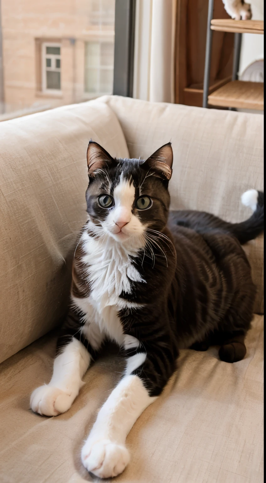 Cats, Animals, Kittens, Spotted, Sofa