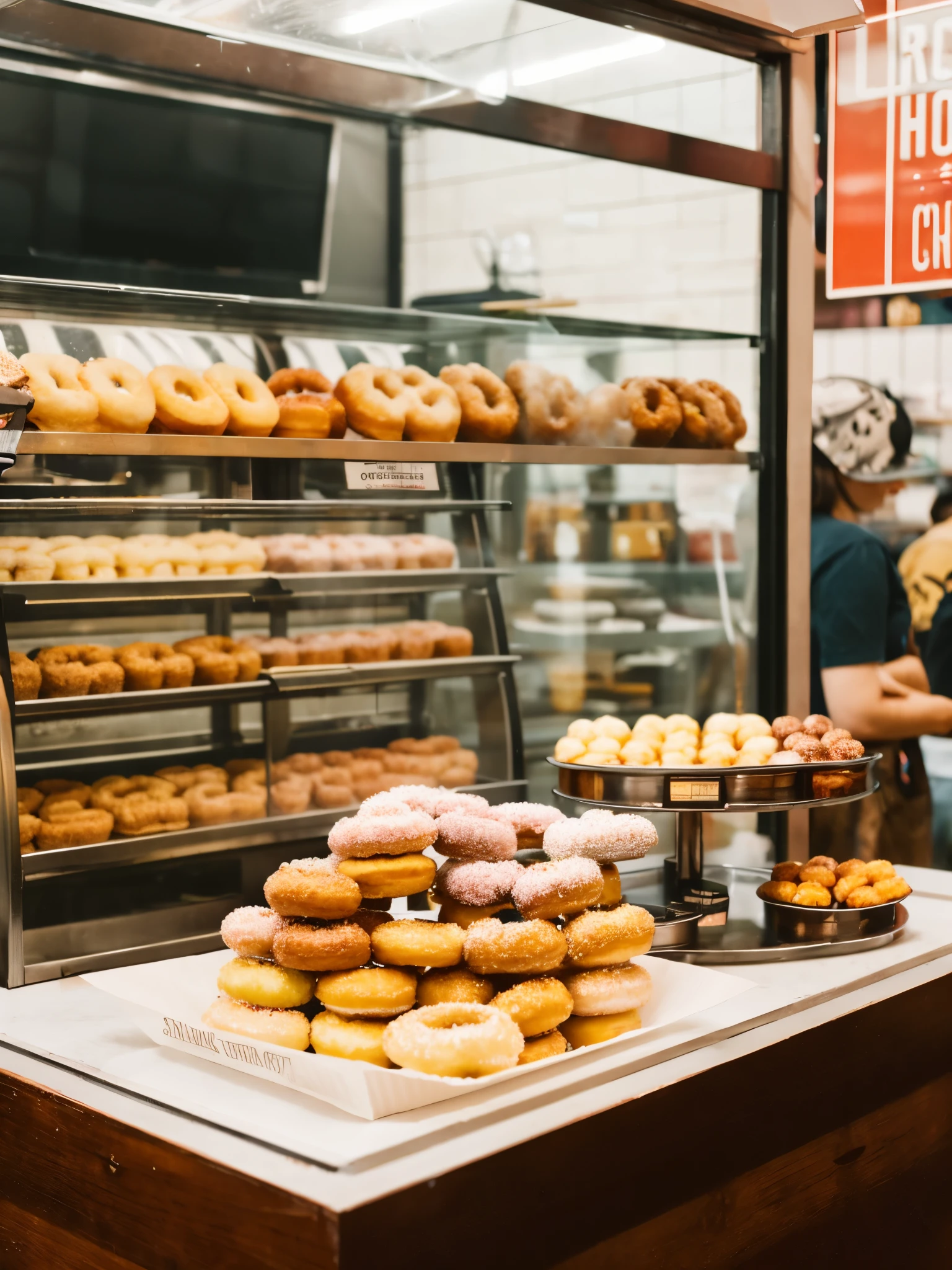 Create a logo for a mini donut shop