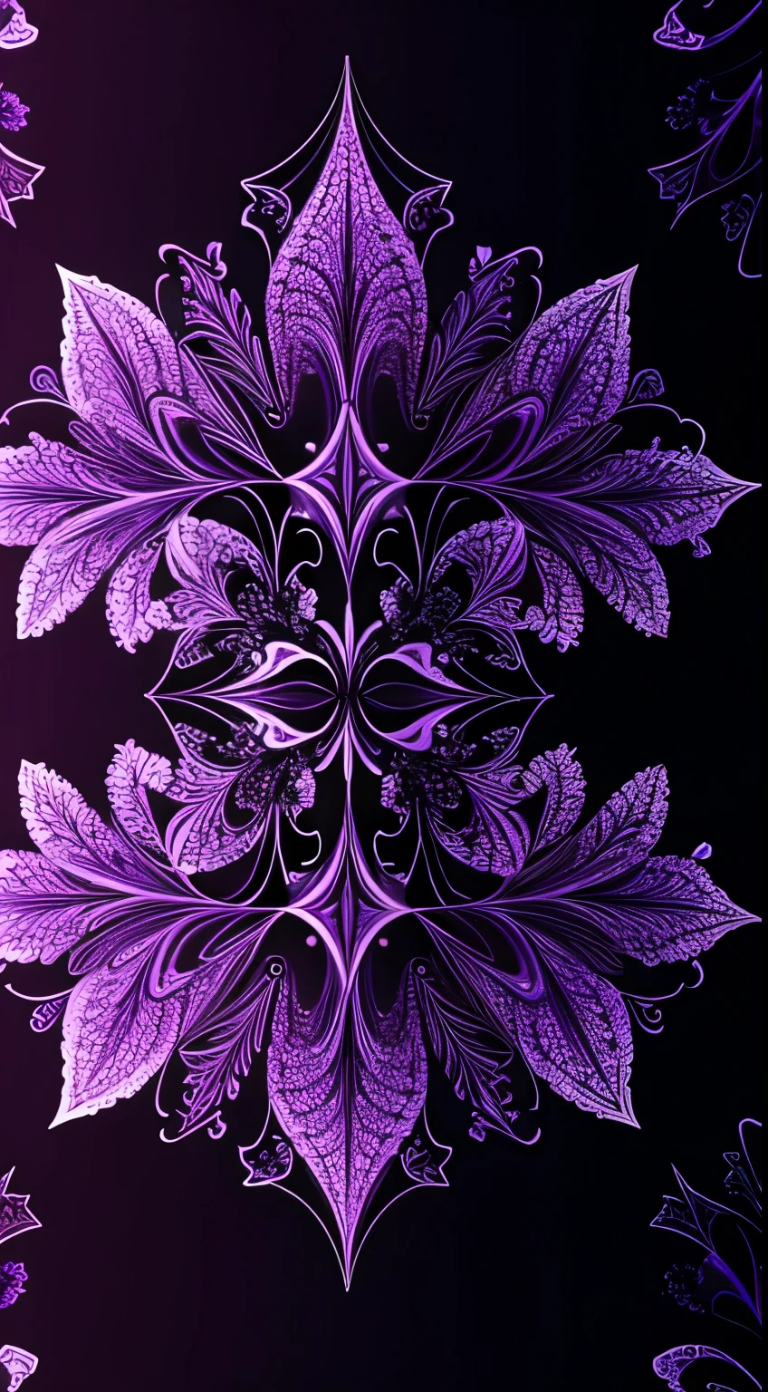 Abstract, Bright, Digital, Purple, Violet, Flower, Fractal