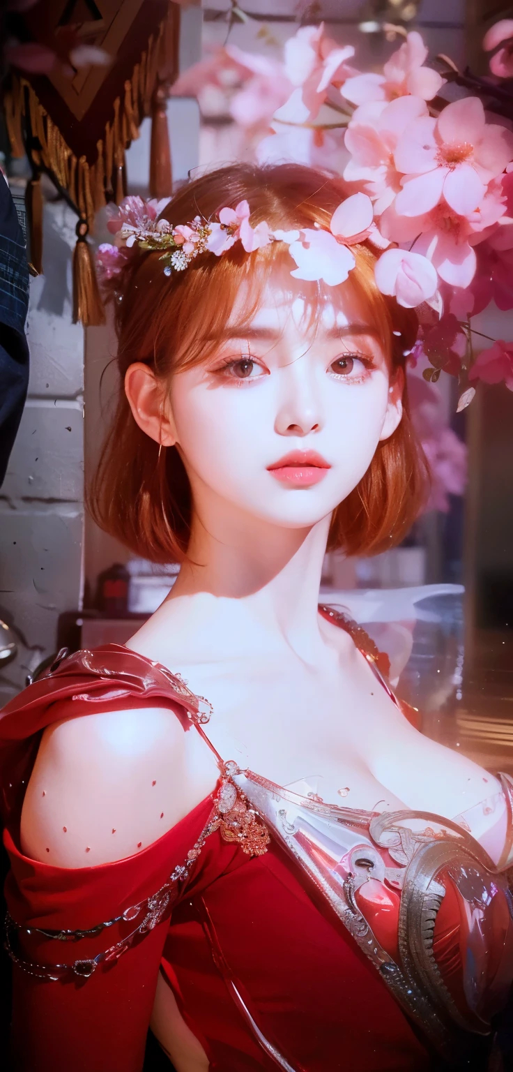 (8k, RAW photo, photorealistic:1.25) ,( lipgloss, eyelashes, glosace, glossy skin, best quality, ultra highres, depth of field, chromatic aberration, caustics, Broad lighting, natural shading, Kpop idol) looking at the audience With serenity and goddess-like bliss, big breastig breastig titull body,