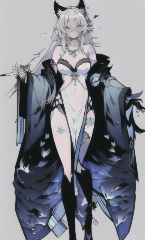 solo, 1boy,「white hair,cerulean blue」long hair, Have a magical sword, {{nighthawk mask}},  There&#39;s a man wearing a costume, {fox tail,}Apparition {one wing} Farson!!!!, furry Farson, furry characters, furry anime, Farson, furry paws furry, Furry shots, there is nothing, very hairy, furry artist, upright, [[[Anthropomorphic Nue]]] virtual youtuber, full body