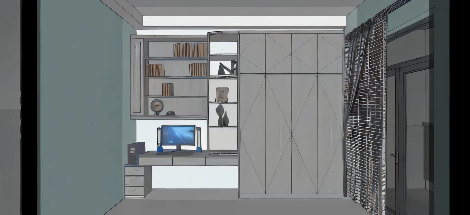 Prompt: bedroom; wardrobe, desk, daytime, realistic, wide angle, (( render vray )), cloudy sky, morning, sunlight, , render, spring light, detail, modern style large, clear image, glass, high reflection,
RAW photo, (high detail skin:1.2), 8k UHD, DSLR, soft light, high quality, film grain, Fujifilm XT3
Negative reminders: signature, soft, blurry, drawn, sketched, poor quality, ugly, text, type, words, logo, pixelated, low resolution, saturated, high contrast, too sharp, watermark, username, artist name
(deformed iris, deformed pupil, semi-realistic, CGI, 3d, render, sketch, animation, drawing, anime, mutated hands and fingers: 1.4), (deformed, distorted deformed, deformed: 1.3), poor drawing, bad anatomy, wrong anatomy, extra limbs, missing limbs, floating limbs, separate limbs, mutation, mutation, ugly, disgusting, amputation
DPM++2 million Karras
1189x841 25 steps
Bad hand-writing
Scribble_xdog
0.8 control weight