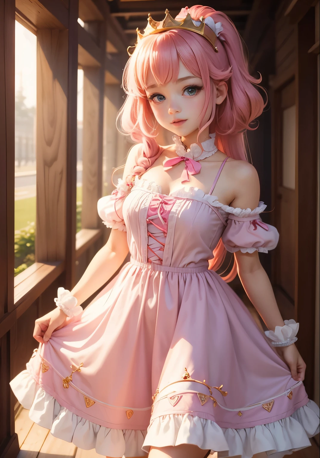 {{{masterpiece}}}, {{{hyper detailed}}}, {{{best quality}}}, {{dreamlike}}, {{{hyper detailed}}}, {{{an extremely detailed and delicate}}}, {{1000k}}, {8k cg wallpaper}, {{{extremely detailed}}}, {{extremely detailed CG}}, {extremely detailed CG unity 8k wallpaper}, {ultra-HD}, {{{{realism}}}}, {{semi-realism}}, {{illustration}}, {stunning art}, {{lineart}}, {{beautiful illustration}}, {beautiful detail}, {{ultra-detailed}}, {light-shadow_symmetry:1.5}, {perfect shading}, {perfect rendering}, {dynamic angle}, {dynamic pose}, {{focus on scenery}}, {photorealistic:1.2}, {{{{realism}}}}, {{sharp-focus}},
(((1girl))), (((solo))), (((21 years old))), (((magical girl))), ((((implied transformation)))), (((flying in the night sky))), (((motion lines))), ((((transparent microskirt)))),
(((pastel pink magical girl outfit with ribbons and gems))), (((garter straps embroidered with sparkling beads))), (((pastel pink push-up corset with delicate lace trim))), (((visible panties))),