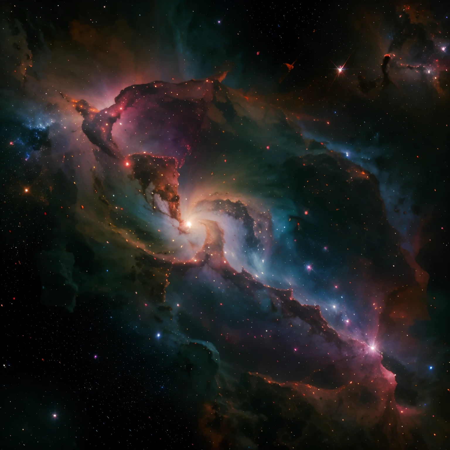 Colorful nebula