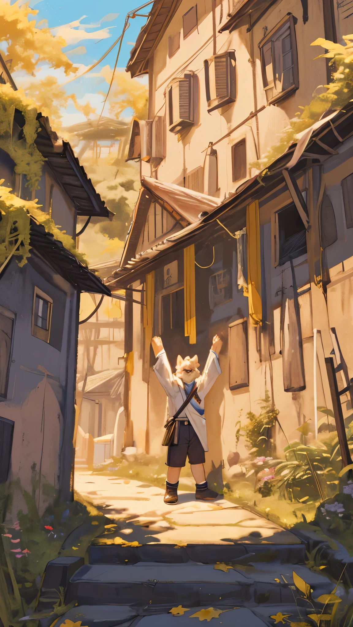 super high resolution, detailed background, World Heritage Site, 6+boys, 6+girls, Happy, joyful, absurdres(Photos of solo travelers)(kemono, furry anthro),