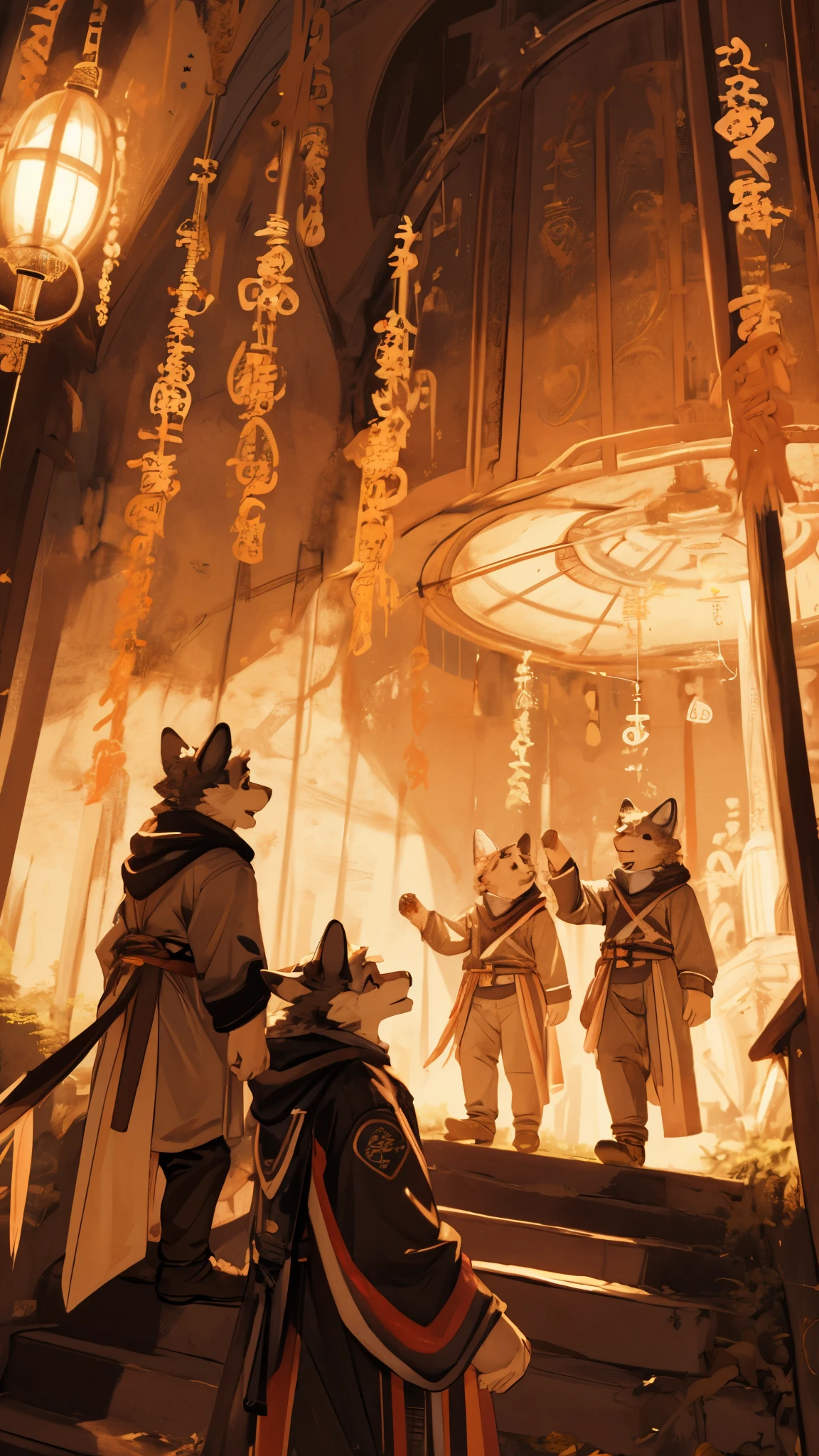 super high resolution, detailed background, World Heritage Site, 6+boys, 6+girls, Happy, joyful, absurdres(Photos of solo travelers)(kemono, furry anthro),