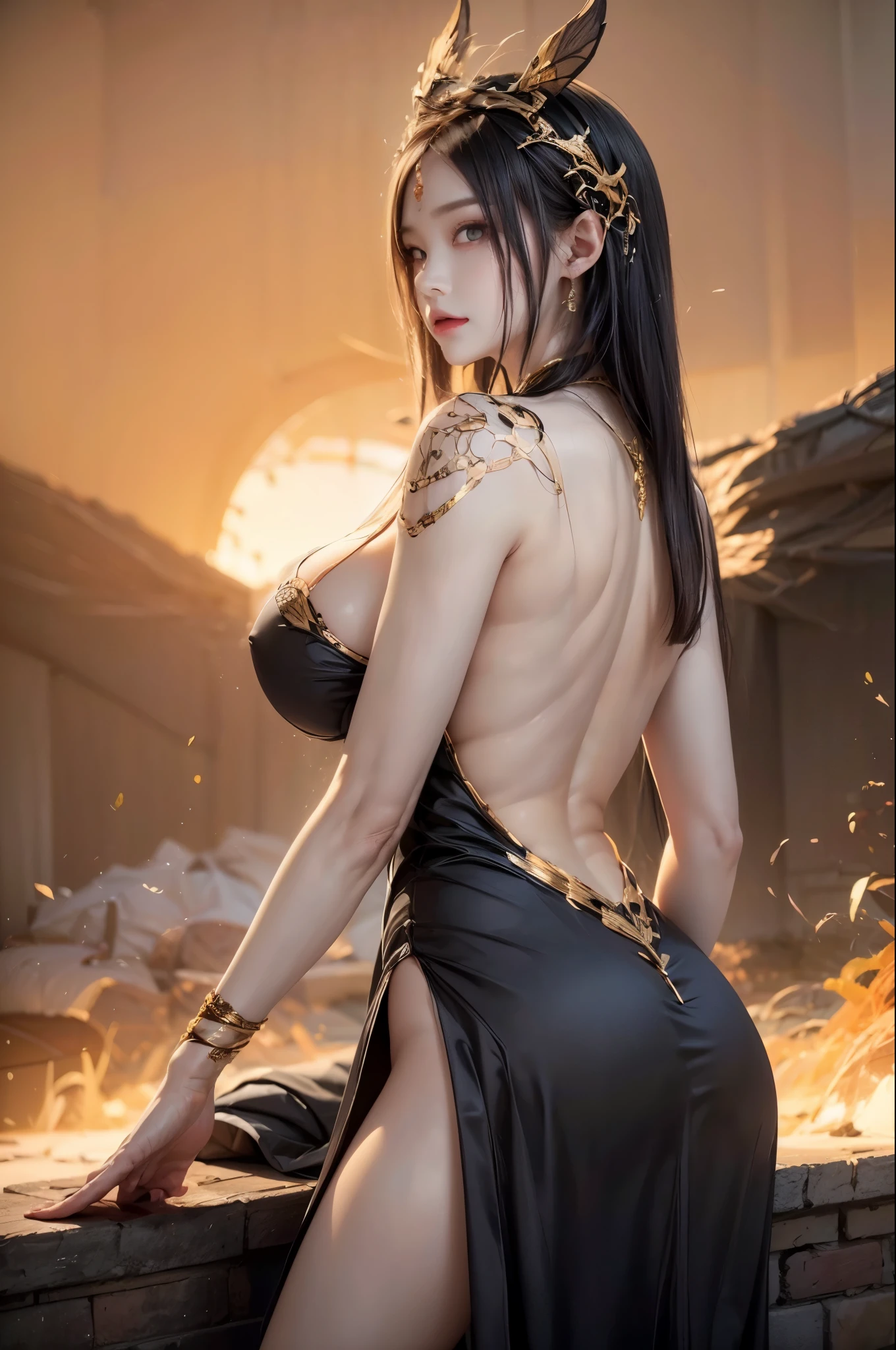realistic, 1 women , Per HD, 12k, 1080p, wearing Allstars shoes, slim body, rather big body, six pack body, big round breasts, no clothes, beautiful breasts, looking at the camera, sitting on the sofa, transparent and genitals clear, long black hair, face details, person details, body details, clothing details, hair details, body details, body details, breast details, vagina details, clothes, eye details, sweat details, water details, pose (knees bent and feet opened wide) whole body