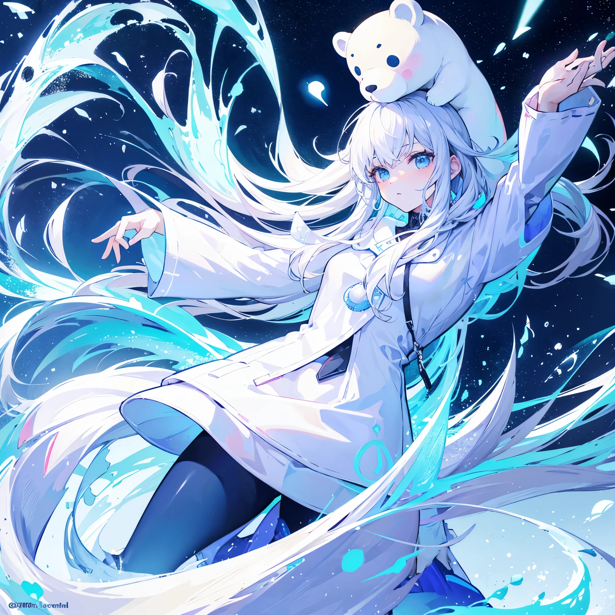 polar bear anime crypto assets virtual currency beautiful girl