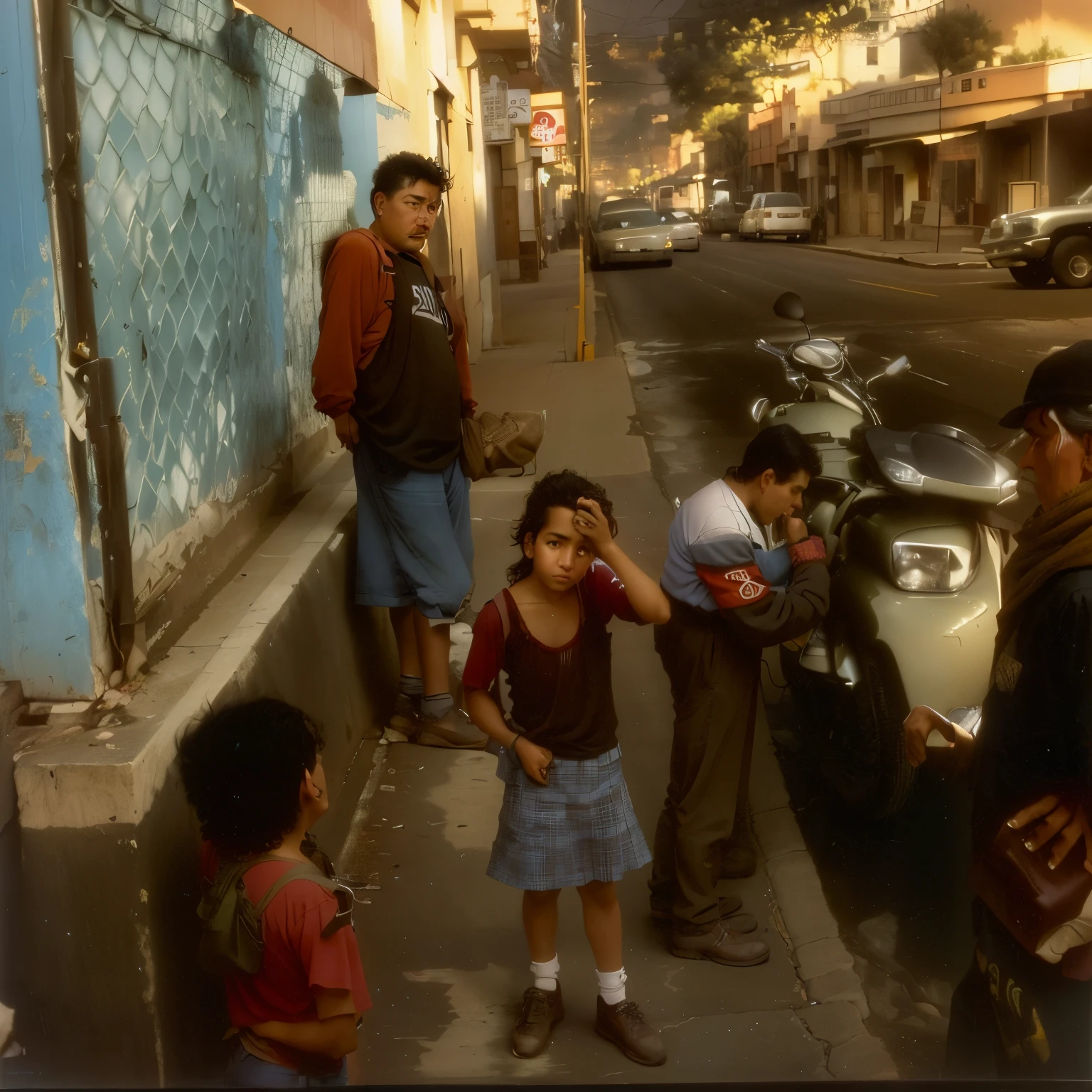Several people are standing on the sidewalk near the building, Eric Peterson, , standing on the street in town, downtown Mexico, Ignacio Fernandez Rios」, in the street, Mexico, Richard Pionk, Written by Ken Elias, Stephen Shore, Written by John Keene, Written by Robert Jacobsen, street scene, Pulitzer Prize for Photography, Written by Lee Lockridge, on the road