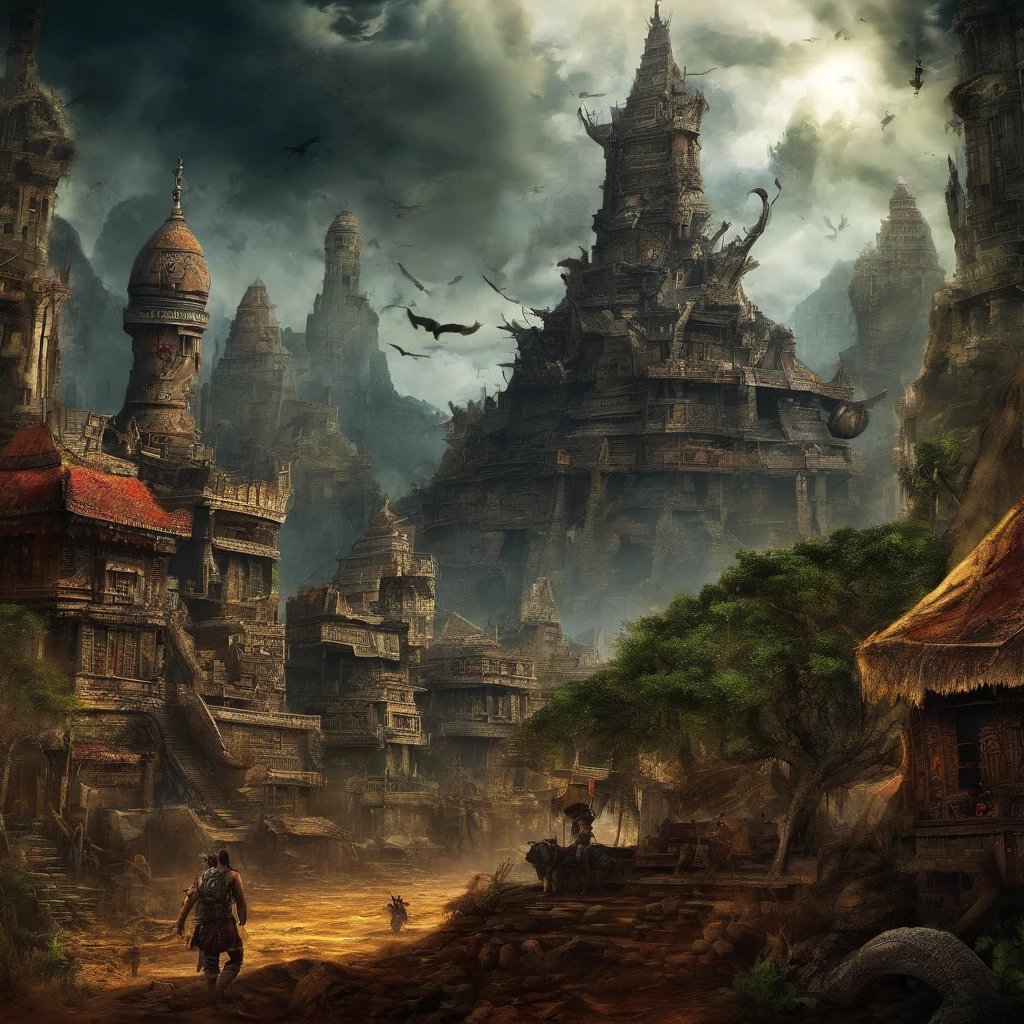 (colorful, bright, vivid, intense),(best quality, highres),(sci-fi, fantasy),(detailed landscapes, destroyed cities, futuristic technology, abandoned buildings, overgrown nature),(apocalyptic wasteland, cyberpunk world, advanced civilizations),(dramatic lighting, neon lights),(deserted streets, towering skyscrapers, lush forests),(human survivors, mysterious creatures),(superhuman abilities, flying vehicles),(epic battles, exploration of unknown territories)