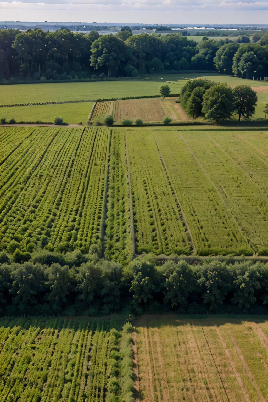seeded field of straw and straw bales against a background of trees, rows of lush crops, shutterstock, Immaculate rows of crops, a lot of cotton plants, Idyllic and fertile land, morning golden hour, stock, Etienne Delessert, summer morning light, cotton, Sunny morning light, Village landscape, Scene : Strawberry field, agricultural land