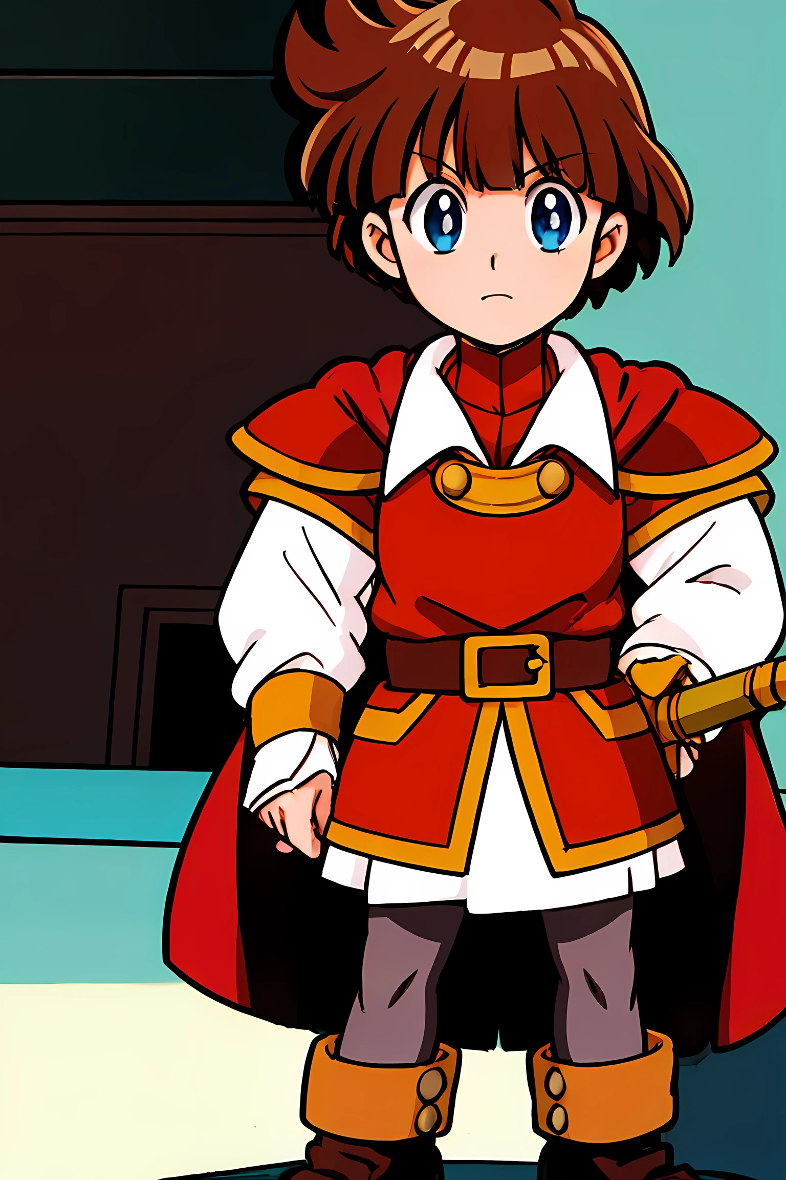 (highest quality:1.3),(masterpiece:1.4),(anatomically correct),(all limbs),(refers to the whole),(precise fingertips),(small details),(8k),From photoreal, (90s anime,90s anime style,cheer up,cel shaded anime), (hyper detail:1.15), (delicate details), (intricate details),(Supermodel:1.3),((Prince Sable:1.52)),(one boy:1.5), Cartoon image of a young girl in medieval costume holding a sword, jRPG characters art, jRPG characters, Final Fantasy Tactics characters, maplestory character art, Epic battle fantasy Natalie, RPG characters, young wizard, 女性main character, official character art, main character, 女性main character 👀 :8, Hero Characters, Coriolio RPG art style (Pasture:1.7),