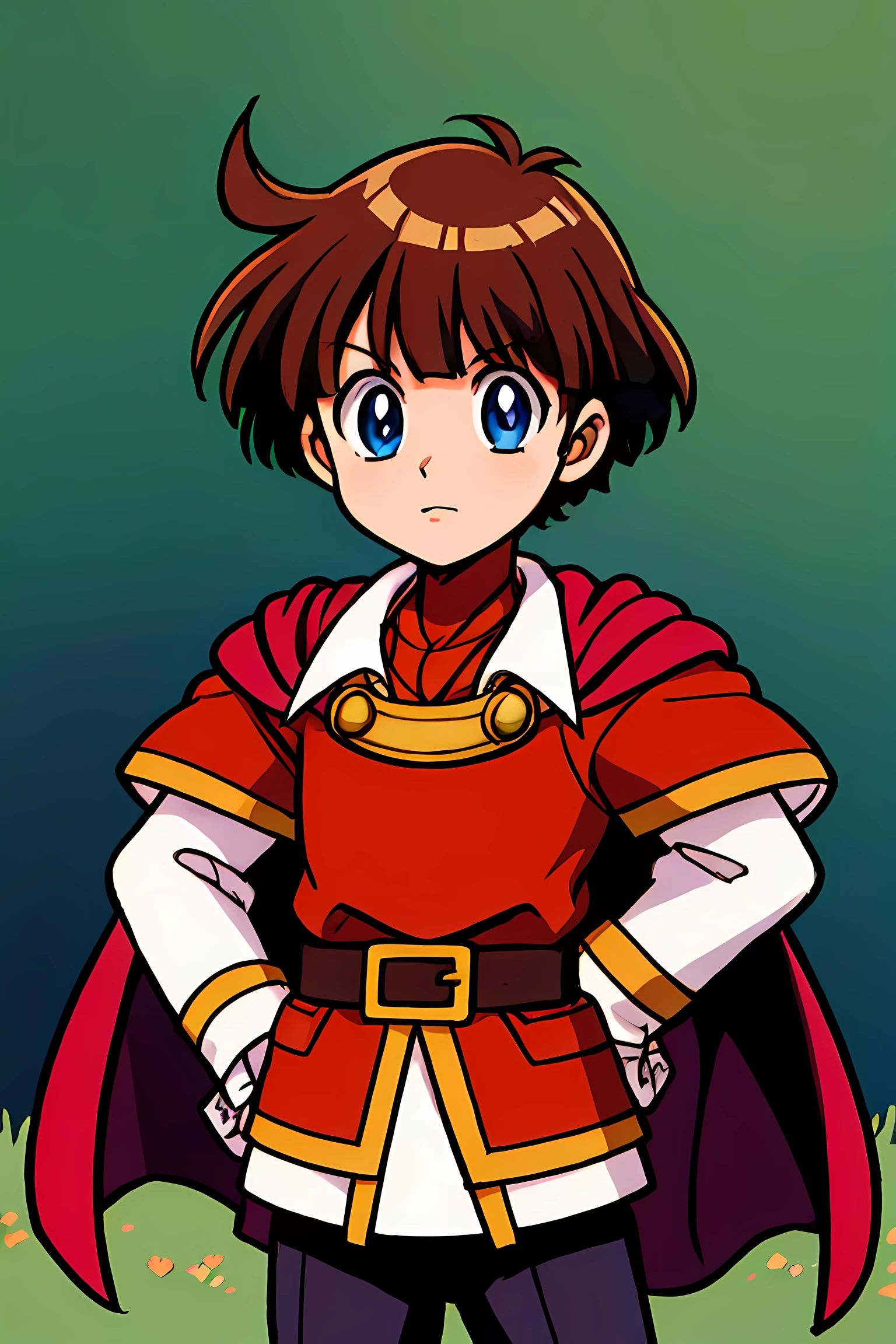 (highest quality:1.3),(masterpiece:1.4),(anatomically correct),(all limbs),(refers to the whole),(precise fingertips),(small details),(8k),From photoreal, (90s anime,90s anime style,cheer up,cel shaded anime), (hyper detail:1.15), (delicate details), (intricate details),(Supermodel:1.3),((Prince Sable:１.52)),(one boy:1.5), Cartoon image of a young girl in medieval costume holding a sword, jRPG characters art, jRPG characters, Final Fantasy Tactics characters, maplestory character art, Epic battle fantasy Natalie, RPG characters, young wizard, 女性main character, official character art, main character, 女性main character 👀 :8, Hero Characters, Coriolio RPG art style (Pasture:1.7), 