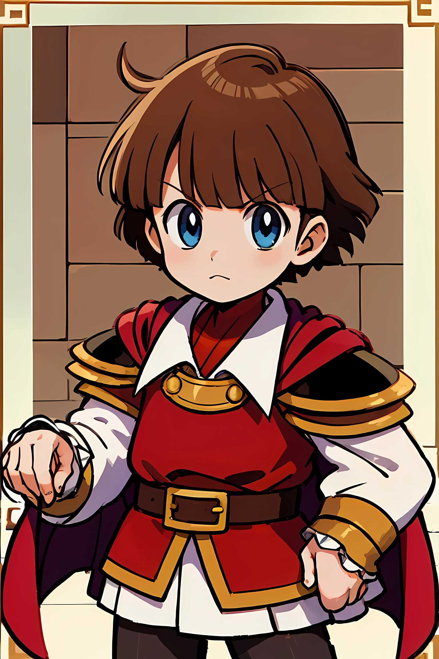 (highest quality:1.3),(masterpiece:1.4),(anatomically correct),(all limbs),(refers to the whole),(precise fingertips),(small details),(8k),From photoreal, (90s anime,90s anime style,cheer up,cel shaded anime), (hyper detail:1.15), (delicate details), (intricate details),(Supermodel:1.3), (one boy:1.5), Cartoon image of a young girl in medieval costume holding a sword, jRPG characters art, jRPG characters, Final Fantasy Tactics characters, maplestory character art, Epic battle fantasy Natalie, RPG characters, young wizard, 女性main character, official character art, main character, 女性main character 👀 :8, Hero Characters, Coriolio RPG art style ,prepare the sword,(Pasture:1.7),