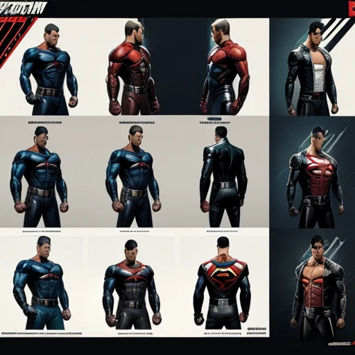 High resolution, high quality, masterpiece. character design sheet. A stylish superhero (a stylish comic book superhero), with distinctive details about his powers, origin and moral code, with hyperrealism, surreal elements and impeccable composition,
Information
