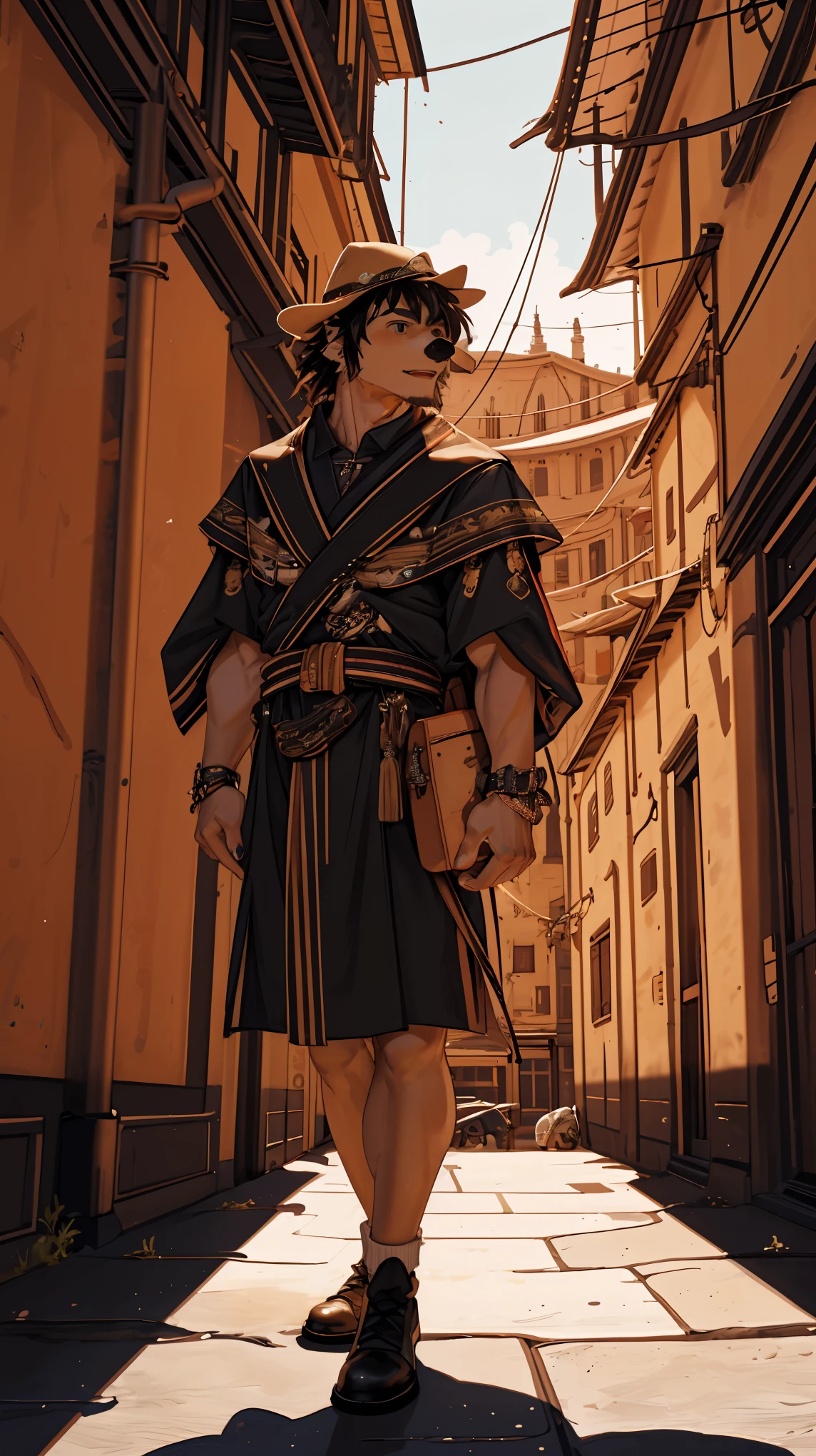 super high resolution, detailed background, World Heritage Site, 6+boys, 6+girls, Happy, joyful, absurdres(Photos of solo travelers)(kemono, furry anthro),