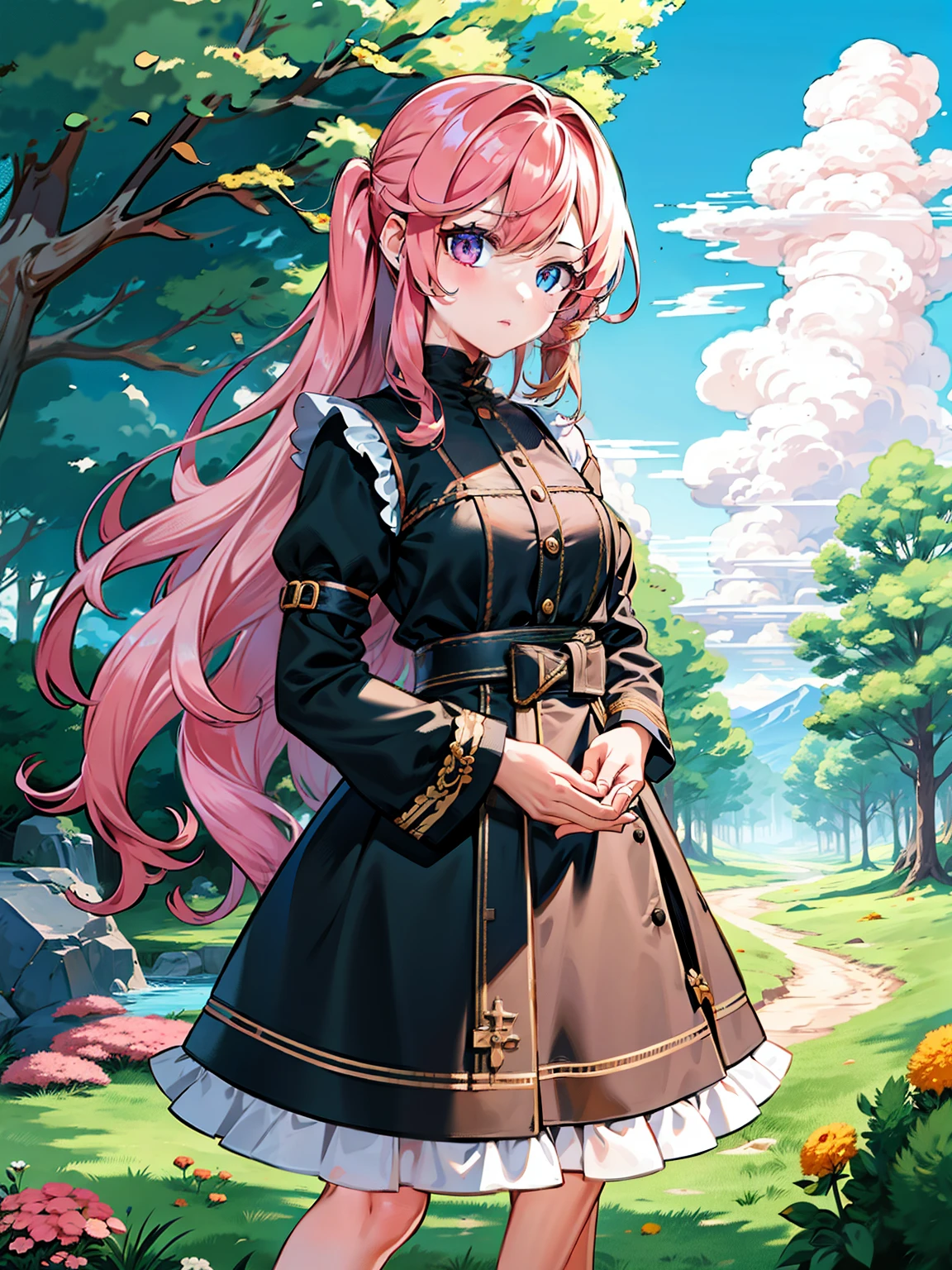1girl, hair, eyes, , nice clothes, ,