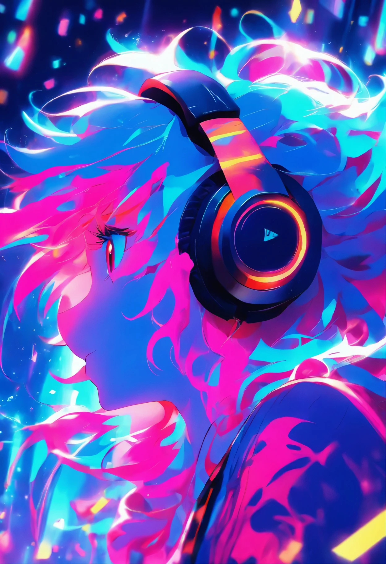 girl listening to music