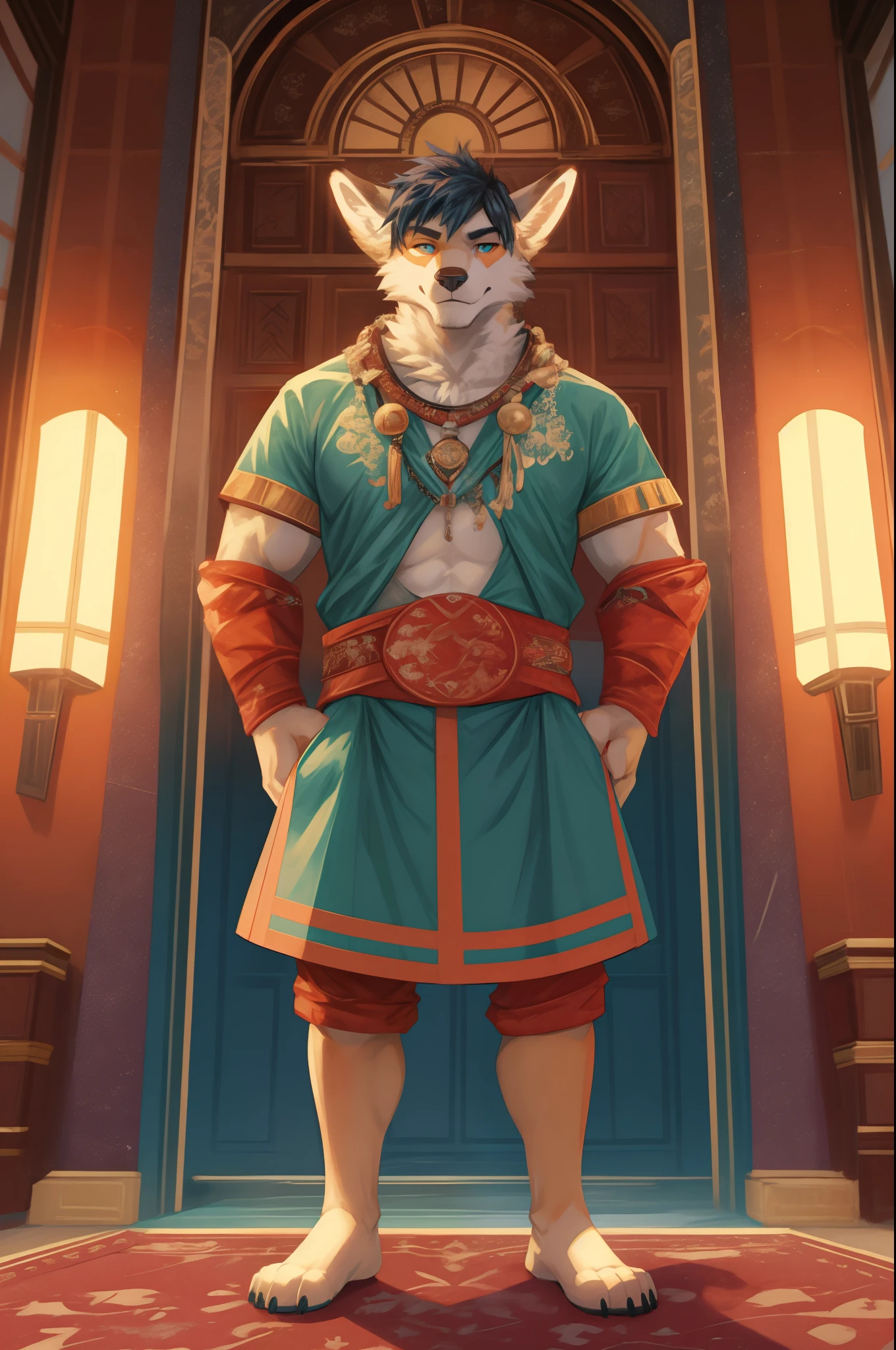 (((Barefoot furry character, full body, furry boy.))) BREAK, detailed background, 8K, (masterpiece:1.5), intricate details, highly detailed, extreme detail, octane render, photoreal, fine art, best quality, highres, (detailed face:1.5), ((full_body)), UHD, (((perfect hands))), low ligth:1.2