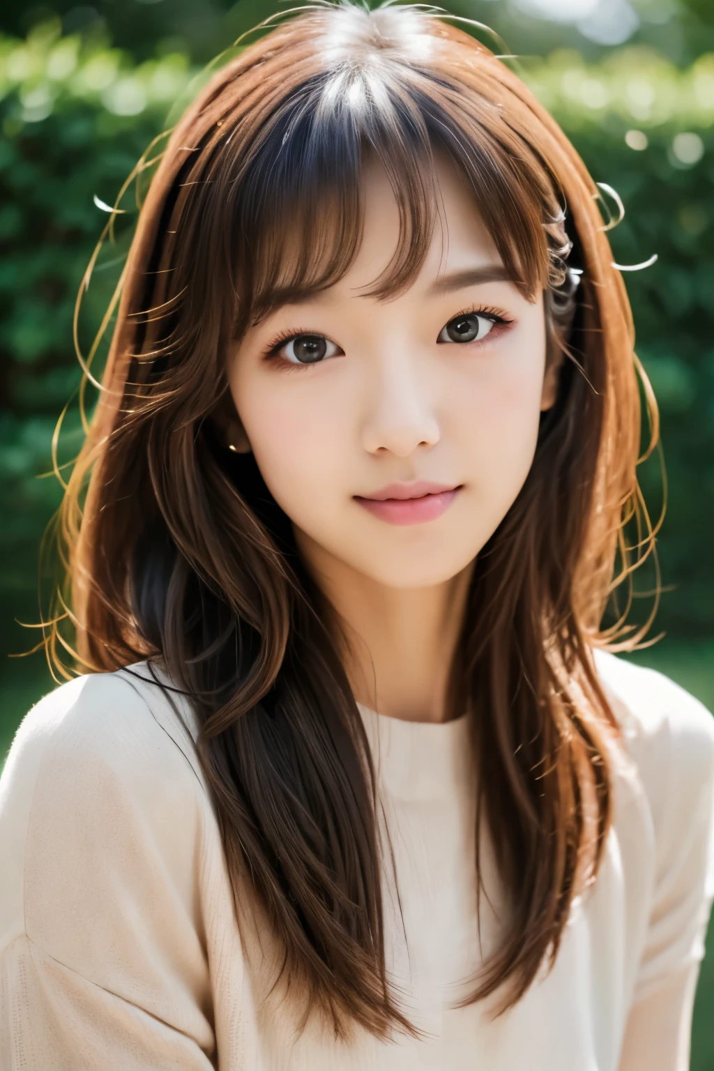 Beautiful handsome woman, ((top-quality, 8K, masterpiece:1.3)), Skinny Japanese lady, 1girl, :1.3, slender figures:1.1, elastic dark brown hair, extra detailed face, Detailed lips, A detailed eye, Extraordinary beauty