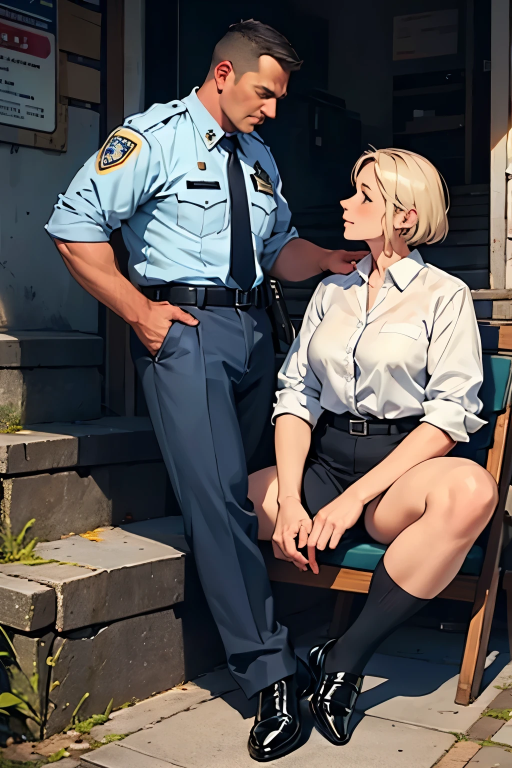 （((Humiliation Game))),Anime Style,Girl,American Police,policewoman,mini skirt,From the back,モンスターにrapeされる,Penetration Sex,Creampie Sex,Are crying,Forcibly,short hair,Large Breasts,Small waist,Big Ass,tall,rape,despair,rest assured,Grabbed by the waist,Crawl and escape,Cry like a ,Sex makes you understand,A woman who can&#39;t win at sex,犯罪者の男にrapeされる女刑事