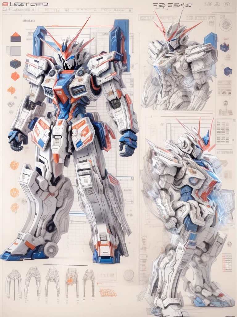 （character design sheet:1.5），whole body，1 mighty female warrior，（Orderly rows：1.2，spaced apart：1.2，No overlap：1.2），clear lines，clean background，White background