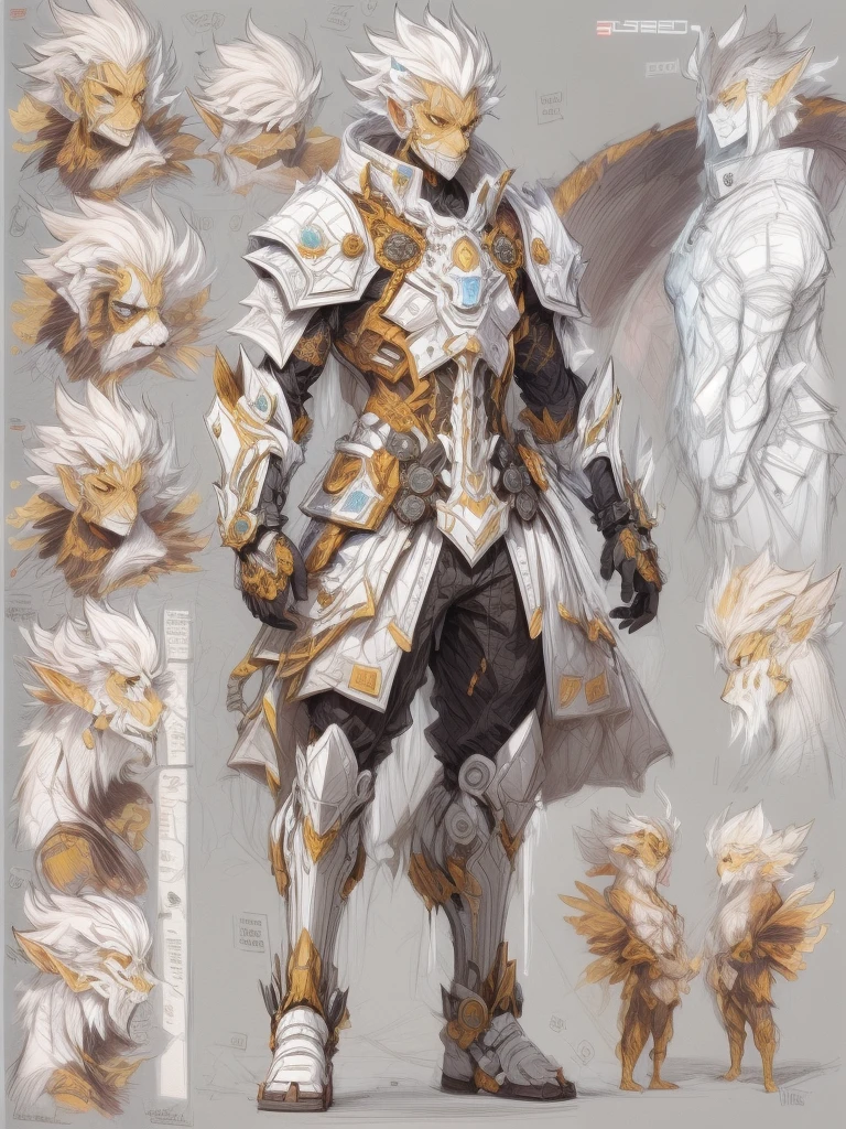 （character design sheet:1.5），((whole body))，DARGON QUEST IV男主角，Toriyama Akira style，（Orderly rows:1.2，spaced apart:1.2，No overlap:1.2），((clear lines，clean background，White background, UHD, masterpiece, ccurate, anatomically correct, textured skin, super detail, high details, best quality, 8k))