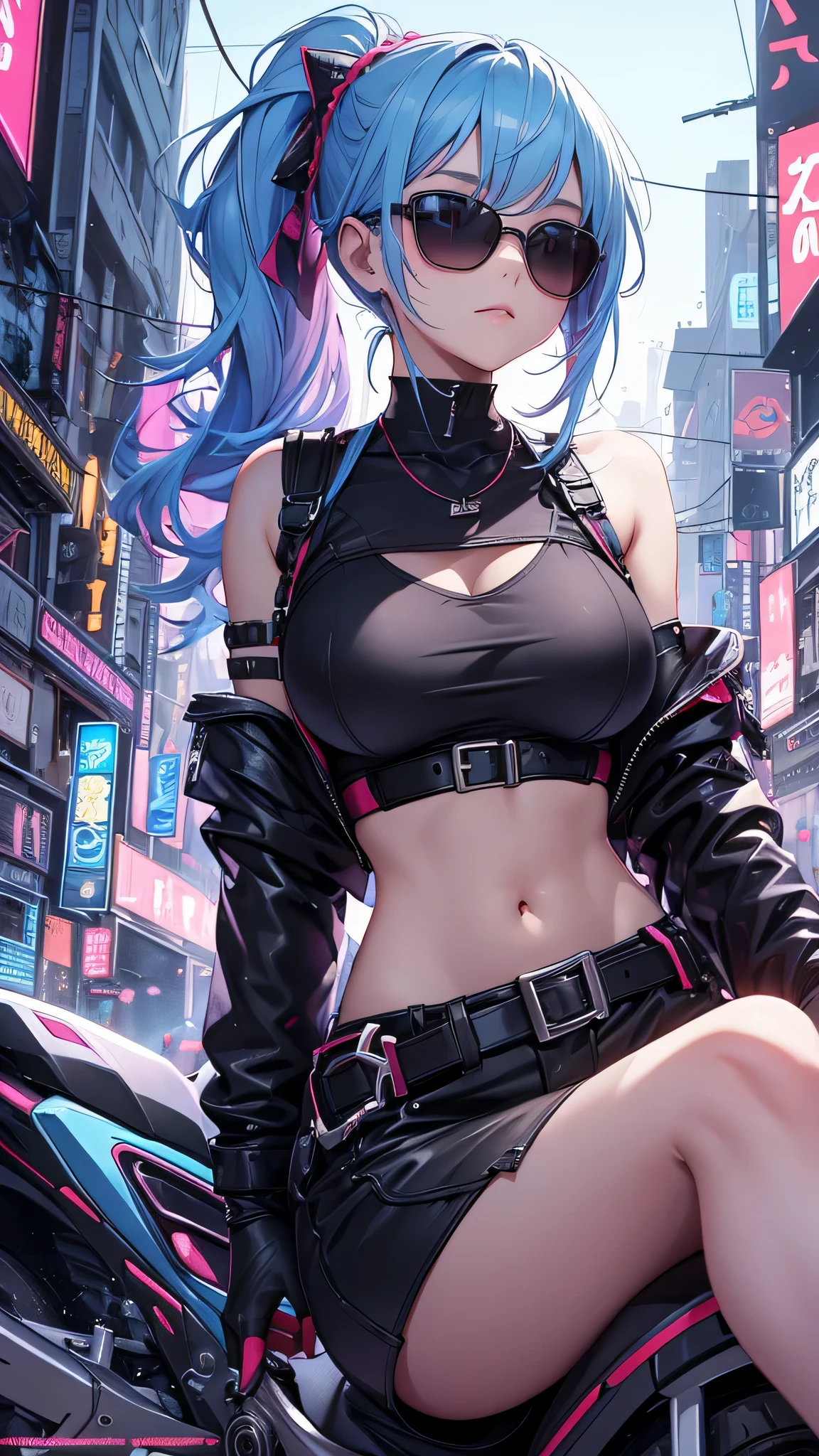 (nsfw:1.5),(best quality,4k,8k,highres,masterpiece:1.2),ultra-detailed,(realistic,photorealistic,photo-realistic:1.37),acrylic painting,(beautiful Cyberpunk model with naked breasts:1.5),beautiful Cyberpunk model with extremely colorful hair and detailed facial features,(beautiful Cyberpunk model wearing a large colorful waist corset:1.5),beautiful Cyberpunk model standing in a beautiful garden surrounded by a starry sky,(beautiful Cyberpunk model with a colorful aroused naked pussy:1.5),beautiful Cyberpunk model with intricate accessories and a matching hat,beautiful Cyberpunk model posing gracefully with her hands on her hips,beautiful Cyberpunk model with long flowing twintails,beautiful Cyberpunk model with bright blue eyes and rosy lips,beautiful Cyberpunk model with a joyful expression,beautiful Cyberpunk model in a dynamic pose with cherry blossoms falling around her,beautiful Cyberpunk model surrounded by colorful flowers and butterflies,beautiful Cyberpunk model adorned with cute bows and lace details,beautiful Cyberpunk model with a beautiful smile,beautiful Cyberpunk model with soft, pastel-colored shading,beautiful Cyberpunk model with a magical glow illuminating her,beautiful Cyberpunk model in a picturesque setting with a winding path leading to a magnificent castle,beautiful Cyberpunk model with a fairytale-like background,beautiful Cyberpunk model with a soft, dreamy atmosphere,beautiful Cyberpunk model with a subtle bokeh effect,beautiful Cyberpunk model standing under a moonlit sky,beautiful Cyberpunk model with a warm, golden sunset in the background,beautiful Cyberpunk model surrounded by twinkling stars and colorful nebulae,creating an ethereal and captivating artistic masterpiece.