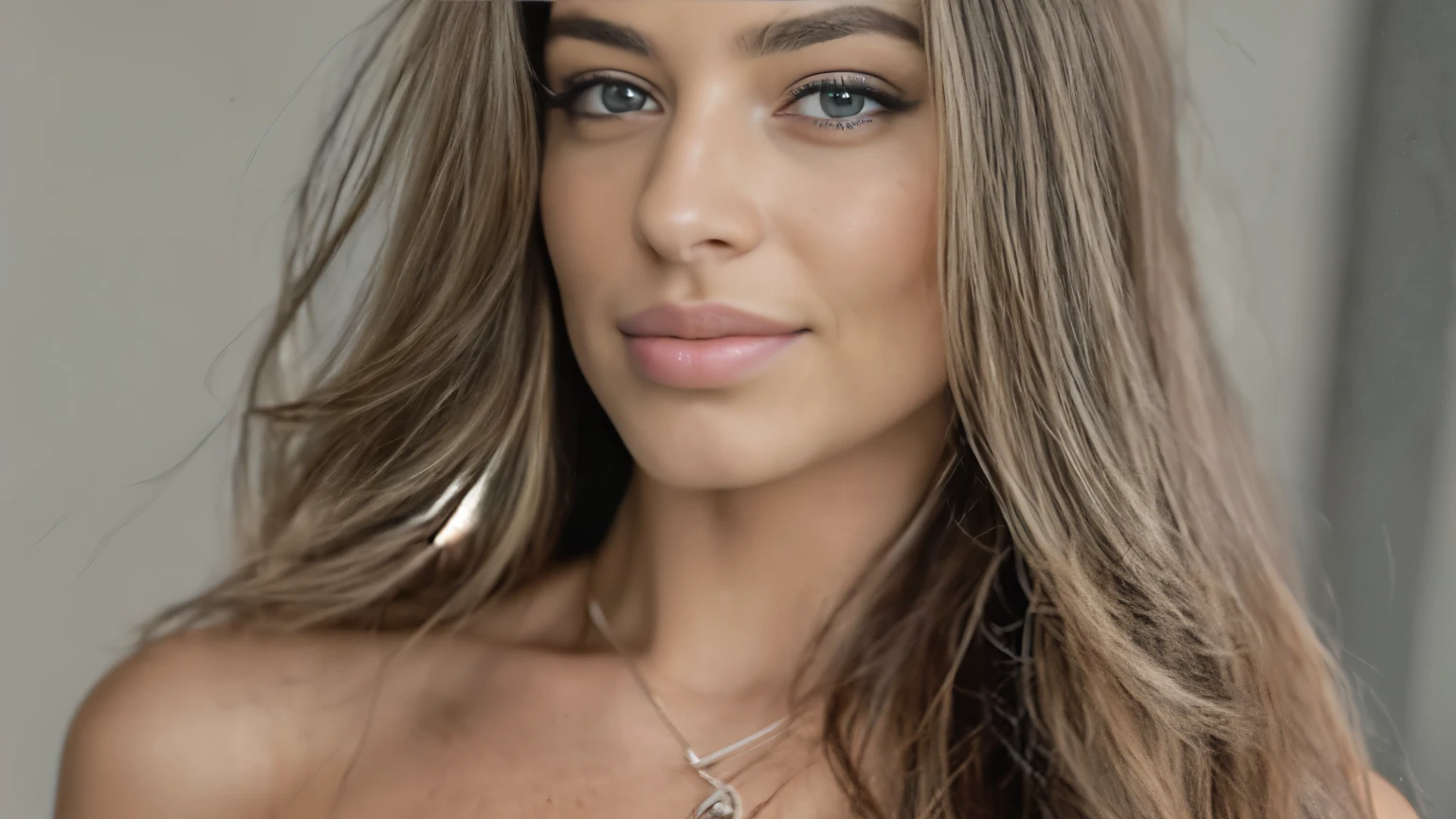 A closeup of a woman with long hair and a thin-strap black dress, morena com cabelos loiros tingidos, Cabelos castanhos claros separados, Alana Fletcher, Angelina Stroganova, cabelos borwn claros, julia sarda, Retrato de Sophie Mudd, Anastasia Ovchinnikova, foto de uma mulher bonita, Yulia Gorokhova, cabelos longos de cor castanha, penteado liso, tattoo on arm, Neck tatoo, (cabelo detalhado, (cabelo realista), (obra-prima, melhor qualidade, high resolution: 1.4), 1mulher, Linda, textura dos poros da pele, cabelo loiro, hard disk, fotografia, filmes, cinematographic, realista, (8K, Foto CRU, melhor qualidade, obra-prima: 1.2), (realista, realista: 1.33), melhor qualidade, olhos detalhados castanhos, olhos marcantes, poderia, natural lighting, profundidade de campo, filmes, pele enrugada, sharp looking portrait, detalhado e realista de uma mulher, (sardas:0,5) , looking at the camera, Chapped lips, natural lighting suave, fotografia de retrato, magic photography, dramatic lighting, Foto realism, ultra-detalhado, Intimate portrait composition, Leica 50mm | | | | | | | | | |, F1. 4