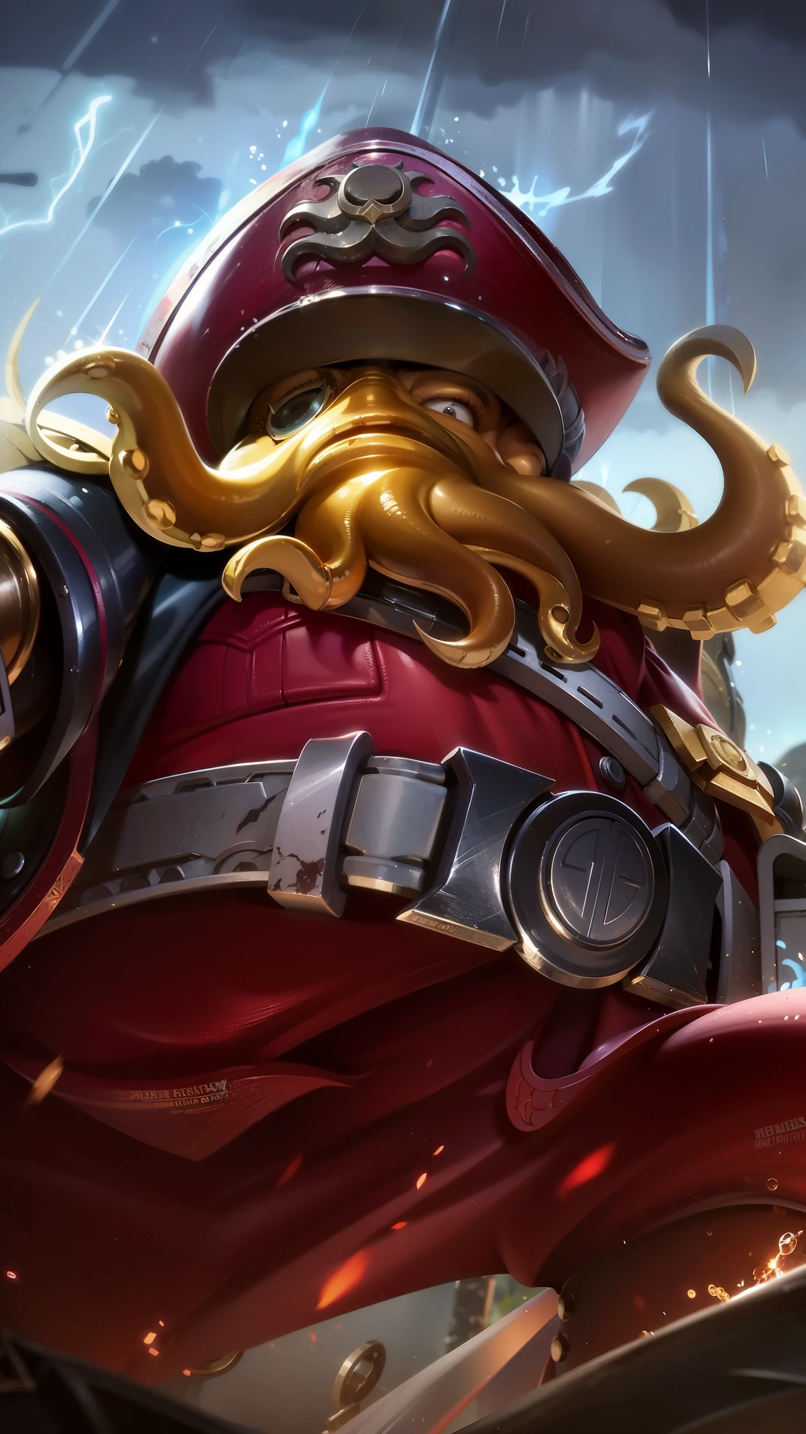 a close up of a person with a helmet on holding a sword, iconic character splash art, official splash art, splash art, league of legends splash art, league of legends character art, league of legends splashart, character splash art, league of legends art style, guan yu, league of legends concept art, painted portrait of rugged odin, league of legends style art