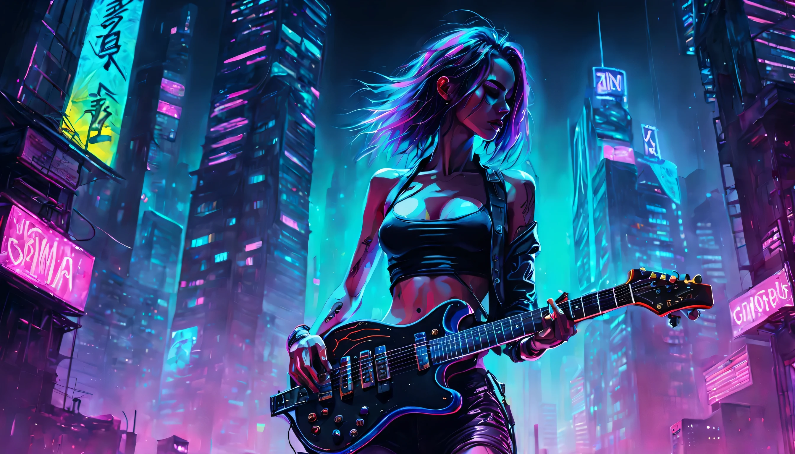 Cyberpunk keytar