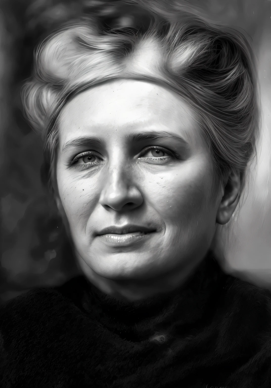 Black and white photo of a woman with a serious look.., Retrato realista photo, retrato femenino realista, Retrato de Cameron Diaz, inspirado en Nil Gleyen, Retrato realista, photoRetrato realista, retrato VFX muy detallado de, portrait realistic photography, inspired by Anna Füssli, inspirado en Yousuf Karsh, Nadezhda Tikhomirova