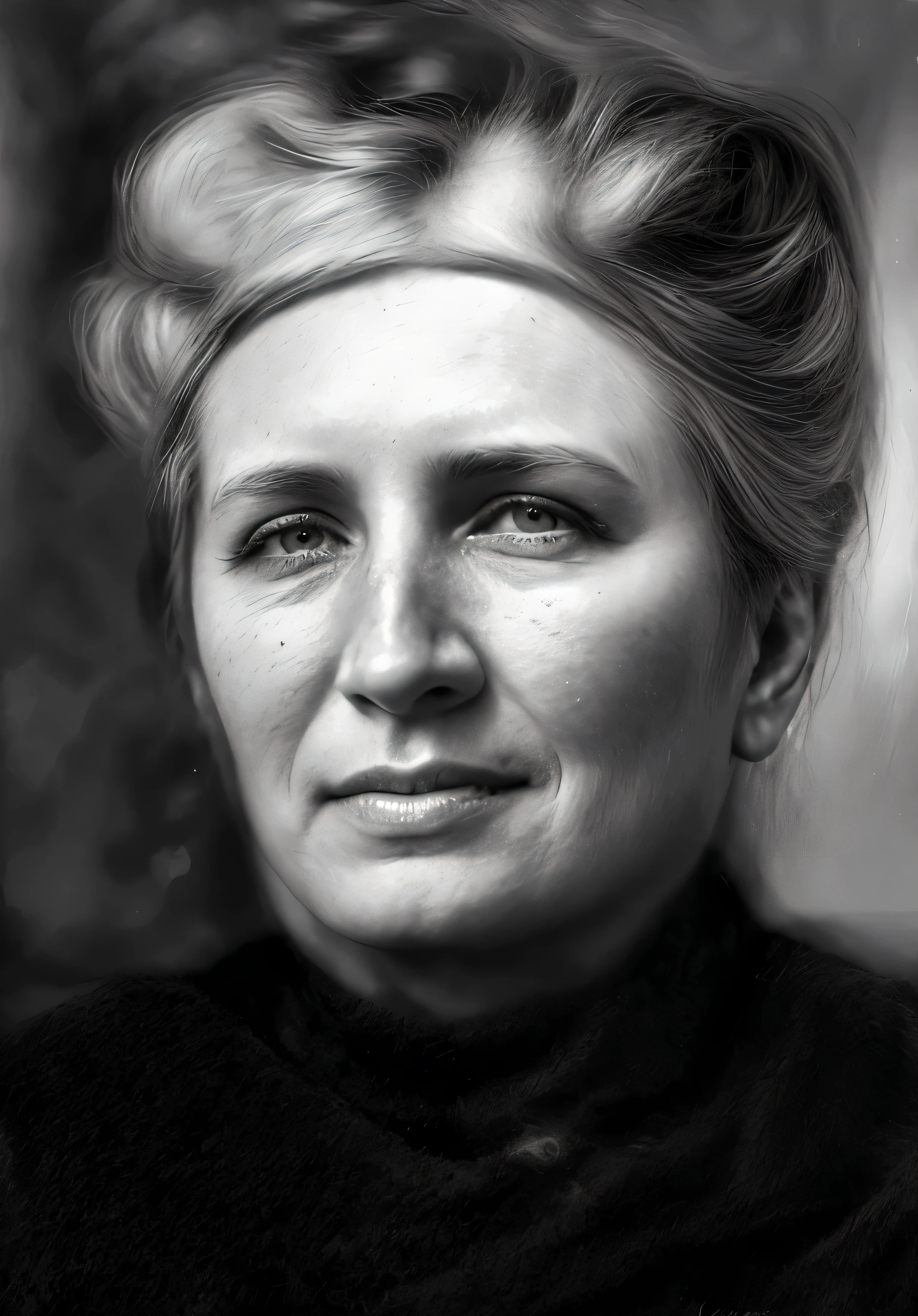 Black and white photo of a woman with a serious look..., Retrato realista photo, retrato femenino realista, Retrato de Cameron Diaz, inspirado en Nil Gleyen, Retrato realista, photoRetrato realista, retrato VFX muy detallado de, portrait realistic photography, inspired by Anna Füssli, inspirado en Yousuf Karsh, Nadezhda Tikhomirova