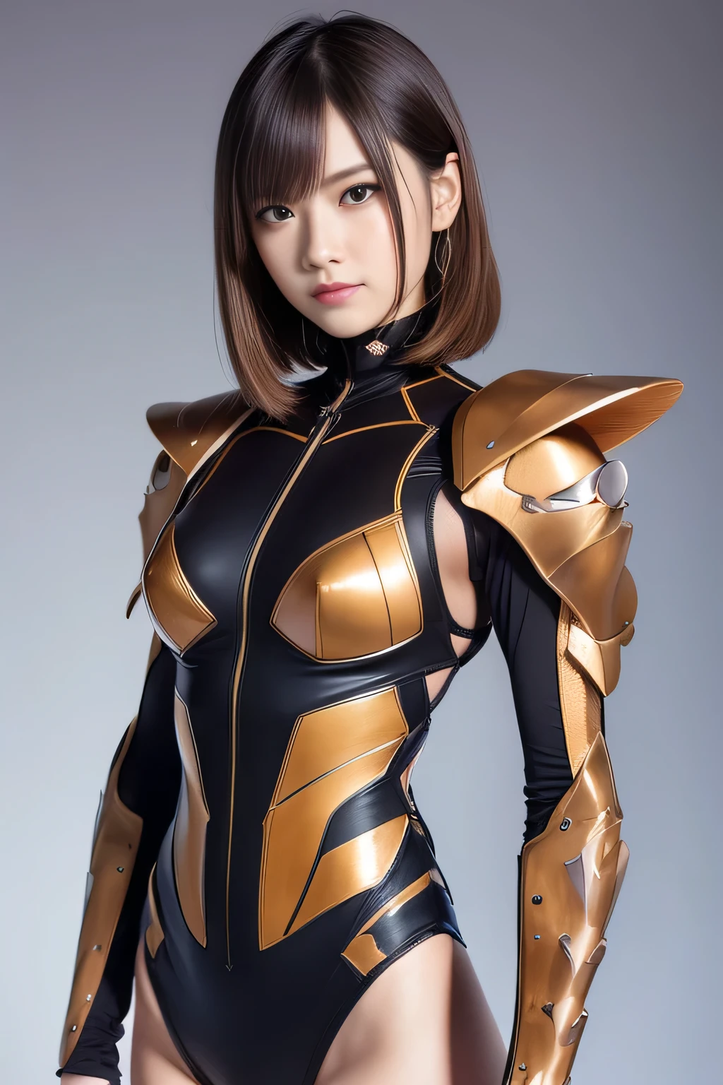 (High resolution,masterpiece,highest quality,Very detailed CG, anime, official art:1.4), realistic, photograph, amazing detail, everything is complicated, shiny and glossy,Amazing number of layers, 8K wallpaper, 3D, sketch, cute, figure,( alone:1.4), perfect female proportions,villain&#39;s daughter, (Fusion of dark brown cockroach and lady:1.4), (brown cockroach woman:1.2), (brown cockroach woman:1.2), (Fusion:1.2), (alone:1.4), (evil smile:1.2), muscular, abs, (Cockroach brown exoskeleton bio insect suit:1.4), (Cockroach brown exoskeleton bio insect armor:1.2), (brown transparent cockroach feathers:1.4), (Antennae of brown cockroaches:1.3),