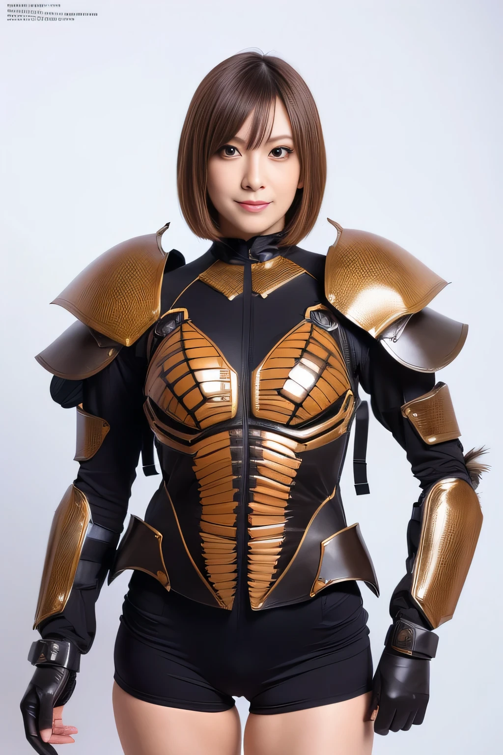 (High resolution,masterpiece,highest quality,Very detailed CG, anime, official art:1.4), realistic, photograph, amazing detail, everything is complicated, shiny and glossy,Amazing number of layers, 8K wallpaper, 3D, sketch, cute, figure,( alone:1.4), perfect female proportions,villain's daughter, (Fusion of dark brown cockroach and lady:1.4), (brown cockroach woman:1.2), (brown cockroach woman:1.2), (Fusion:1.2), (alone:1.4), (evil smile:1.2), muscular, abs, (Cockroach brown exoskeleton bio insect suit:1.4), (Cockroach brown exoskeleton bio insect armor:1.2), (brown transparent cockroach feathers:1.4), (Antennae of brown cockroaches:1.3),